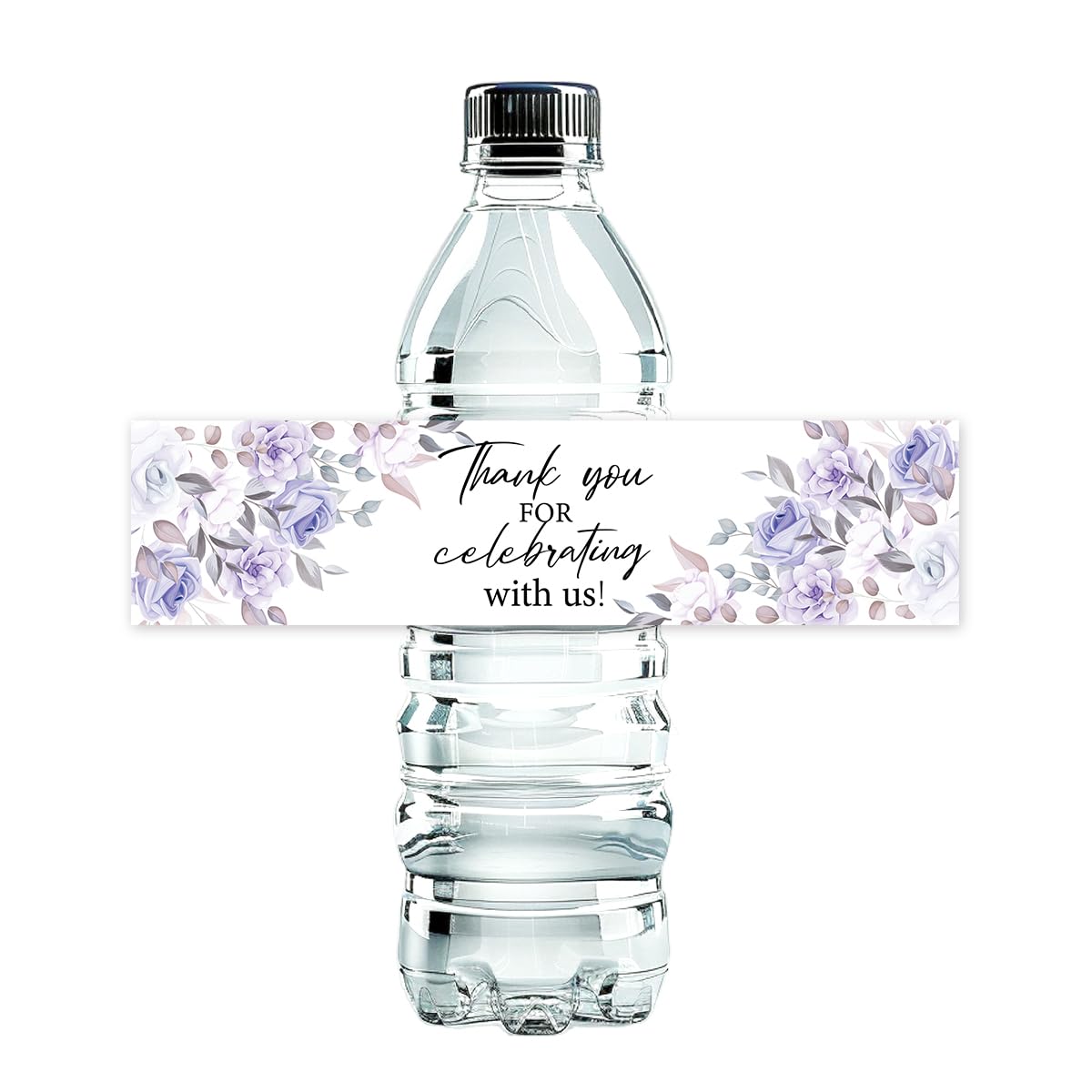 100 Pcs Wedding Water Bottle Labels Floral Wedding Bottle Stickers | Water Bottle Labels Sticker for Wedding Bridal Shower Prom Graduation Party Table Decoration Supplie BST326H