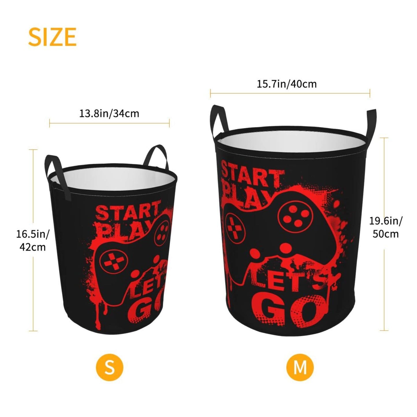 Basketball Round Laundry Hamper Basket Ball Texture Storage Basket Toys Clothes Organizer Bin For Home Bathroom Bedroom Dorm Nursery, 62l BST202
