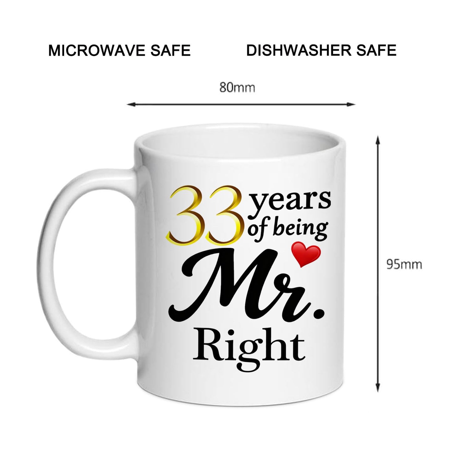 10 Year Anniversary For Couple Coffee Mugs Set of 2-10th Wedding Gifts Decorations for Parents Grandparents Husband Wife Him Her 11oz (10th) BST220