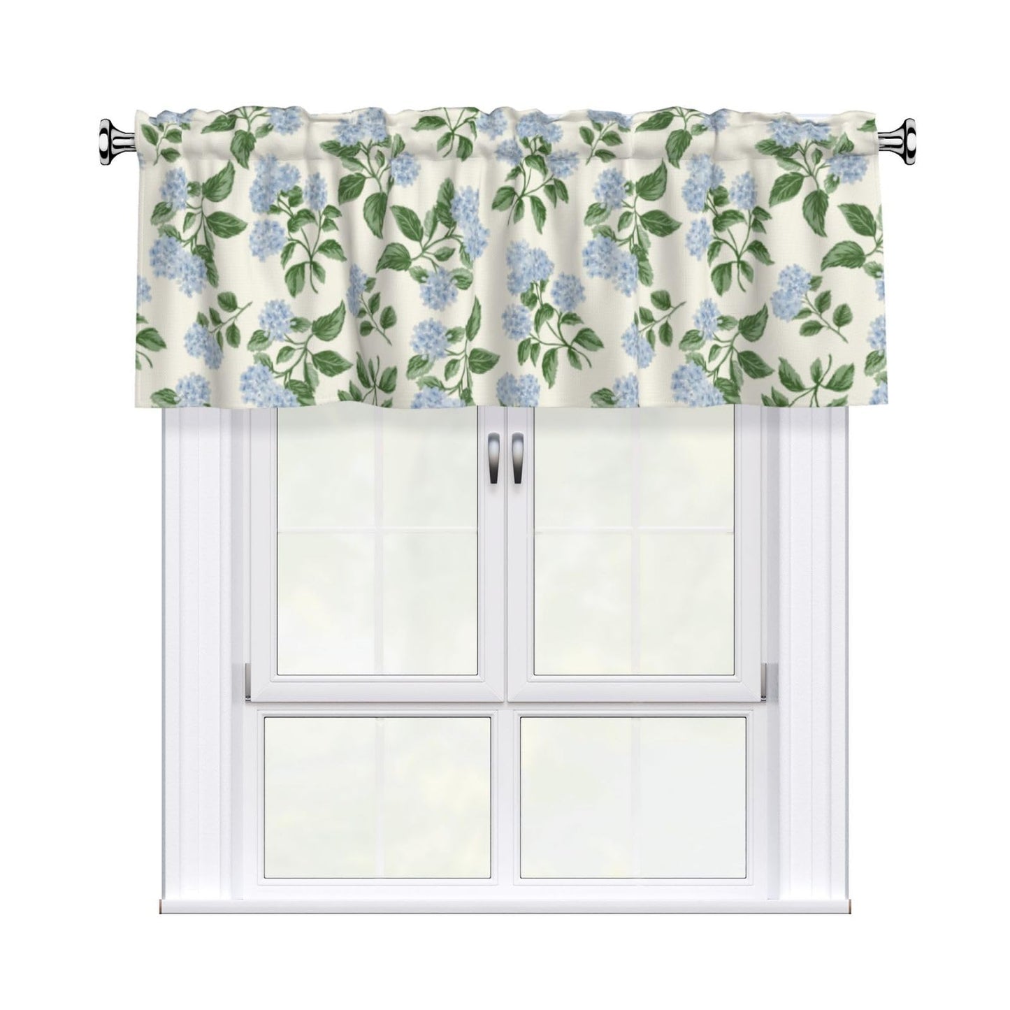Easter Valances for Windows - Pink Spring Cafe Curtains Floral Bunny Short Curtains for Living Room Bathroom Bedroom Basement BST202