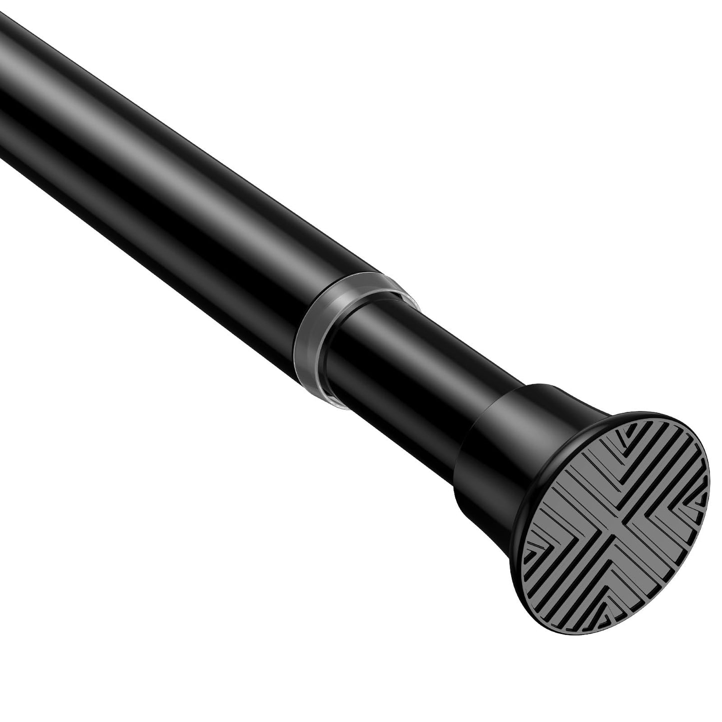 White Shower Curtain Rod 32 to 76 Inches Adjustable, 7/8 Inch Diameter Heavy Duty Tension Curtain Rods No Drill, Rust-Resistant Tension Rod for Bathroom, 1 Pack BST326H