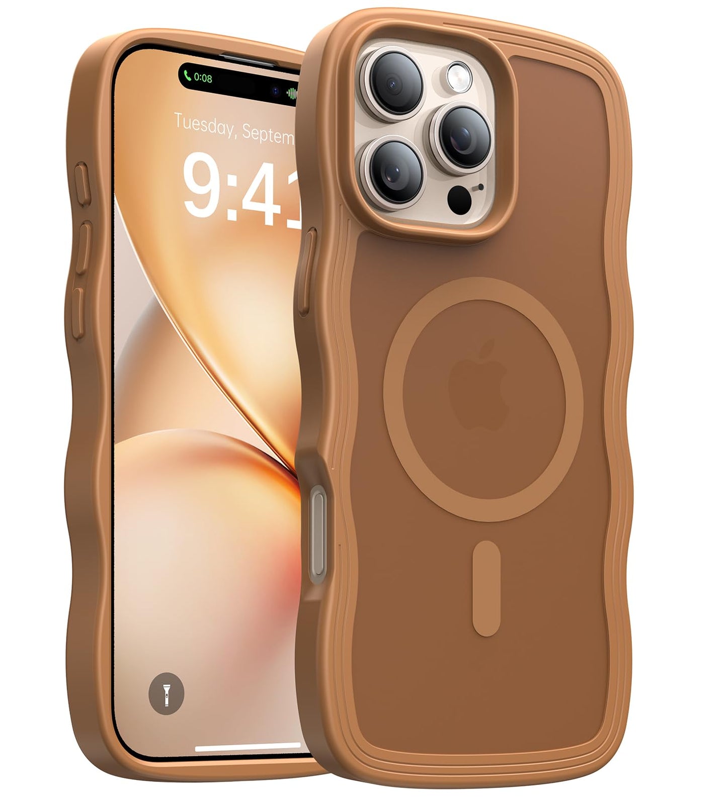Magnetic for iPhone 17 Pro Max Case,[Anti-Slip][Compatible with MagSafe][Military Grade Drop Protection] Shockproof Protective Translucent Phone Case for iPhone 17 Pro Max Case,Wine Red WN420