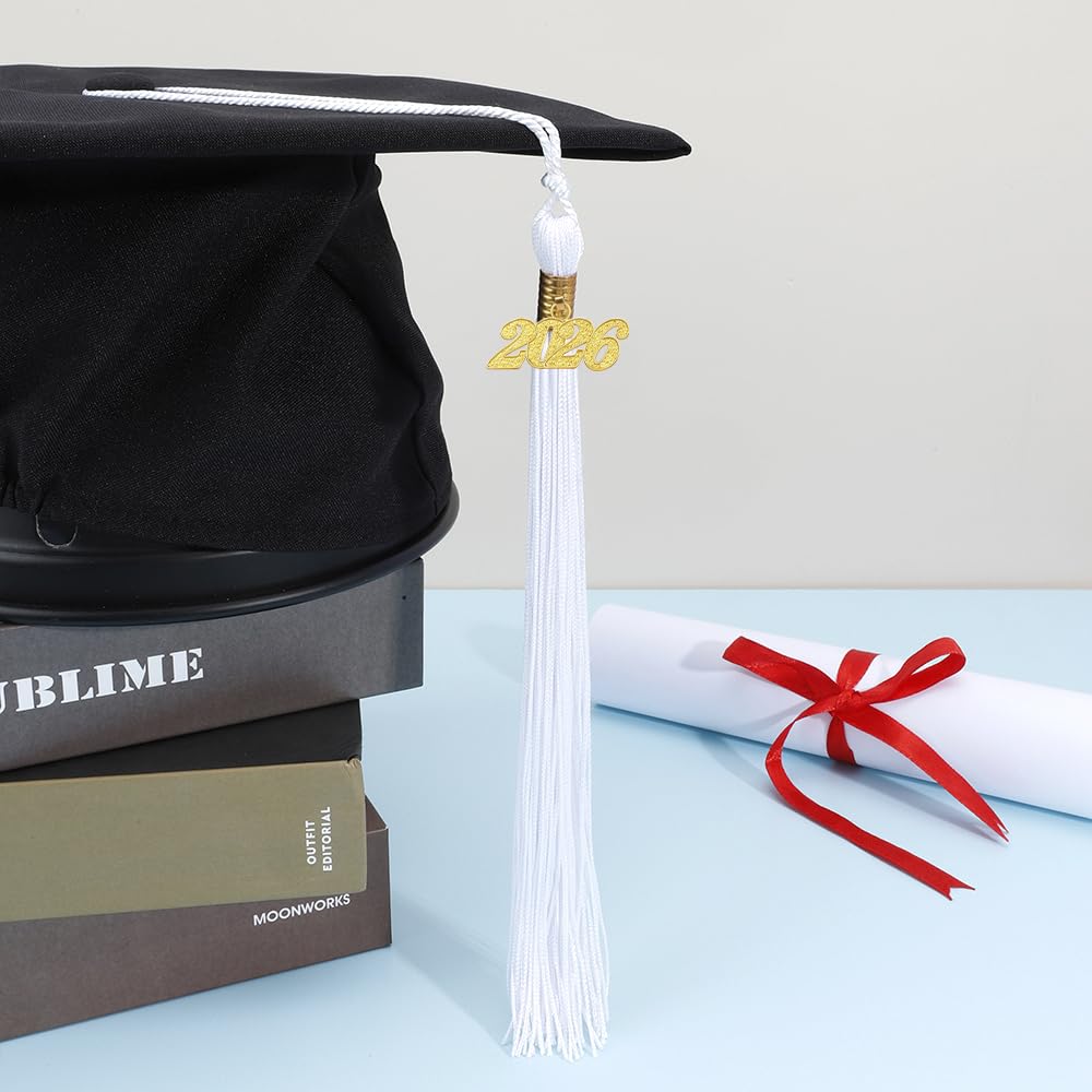 2026 Black Tassel Graduation with Charm,Graduation Cap Accessories,2026 Tassels for Caps Kindergarten Elementary School Middle School University Gifts for Students,Congrats Grad Ceremony Essentials BST220