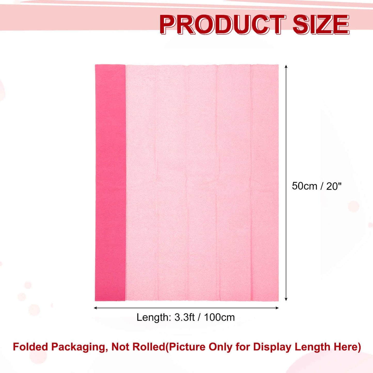 MECCANIXITY Crepe Paper Roll 7.5ft Long 20 Inch Wide for Wedding Ceremony Various Large Festivals Decoration, Light Champagne BST326L