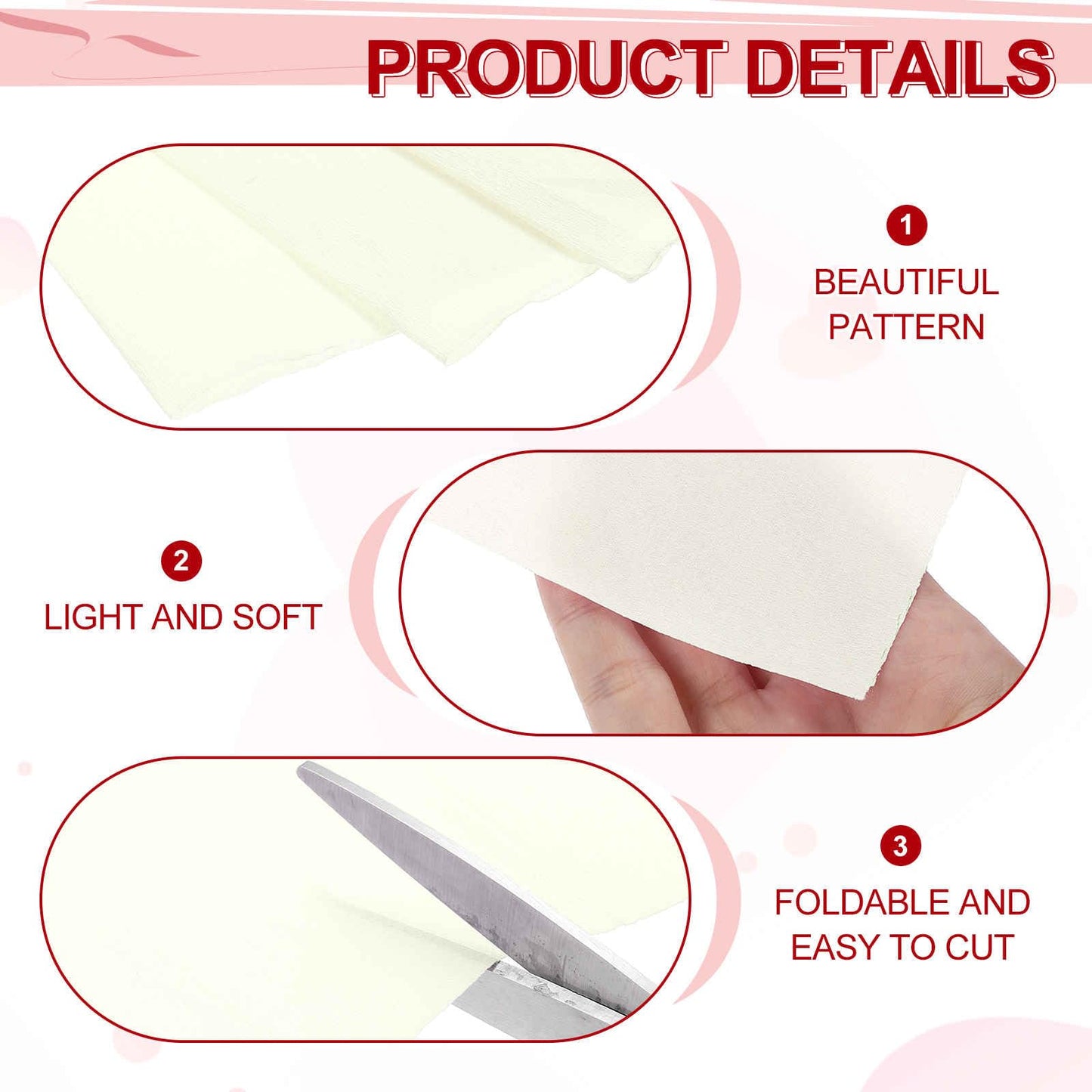 MECCANIXITY Crepe Paper Roll 7.5ft Long 20 Inch Wide for Wedding Ceremony Various Large Festivals Decoration, Light Champagne BST326L