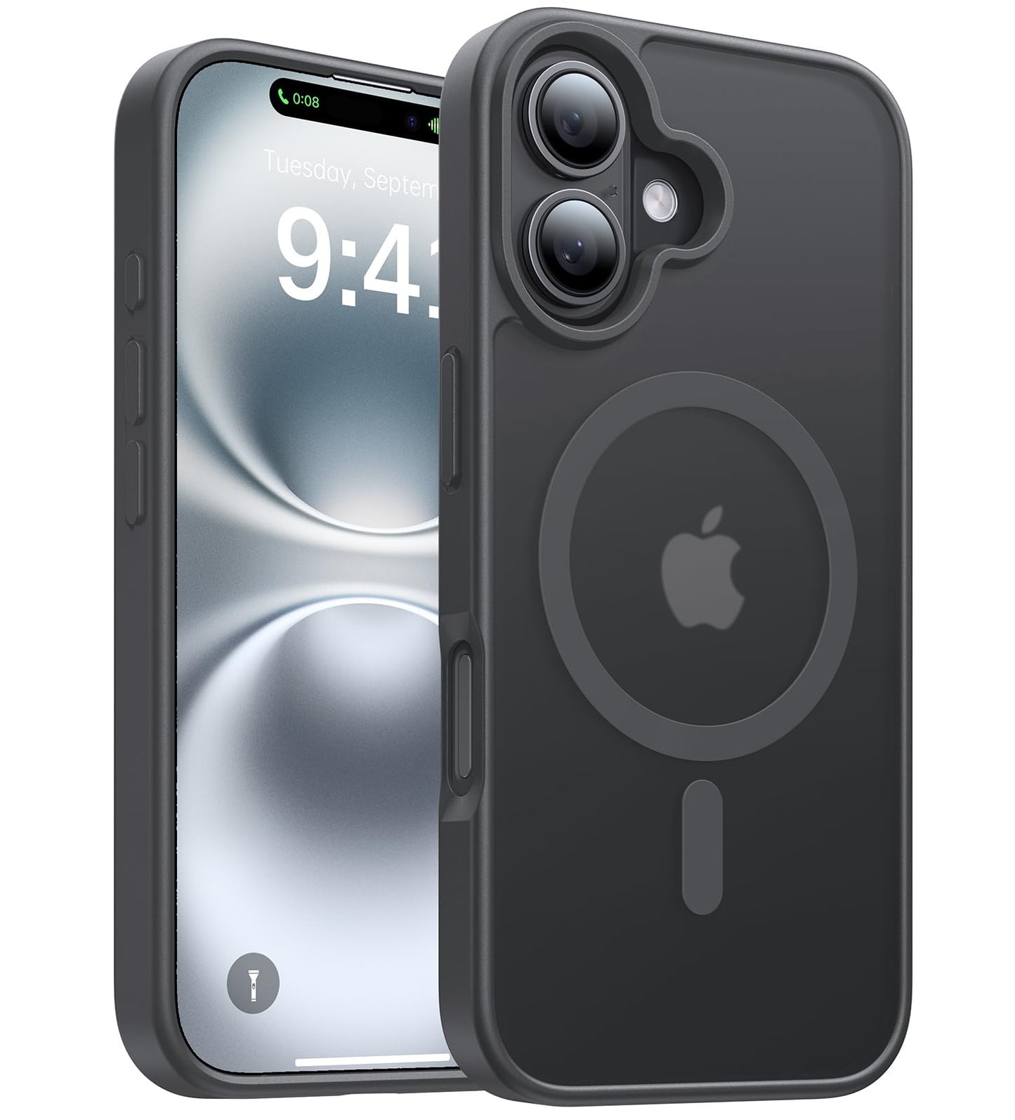 Magnetic for iPhone 17 Pro Max Case,[Anti-Slip][Compatible with MagSafe][Military Grade Drop Protection] Shockproof Protective Translucent Phone Case for iPhone 17 Pro Max Case,Wine Red WN420