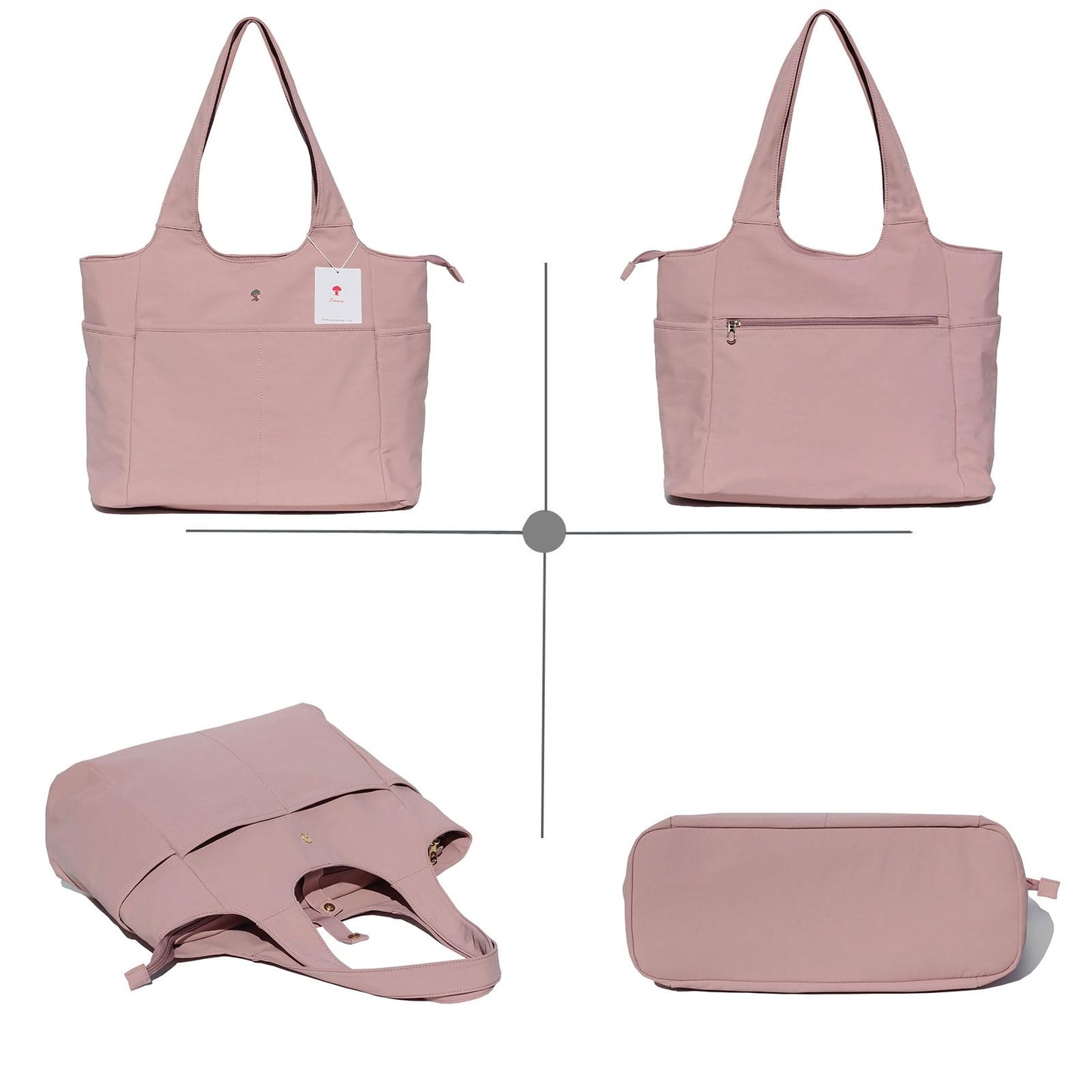 ESVAN Yoga Tote Bag Mat bag Women Shoulder Bags Carryall Tote for Travel Office Workout Gym Nurse Beach BST326H