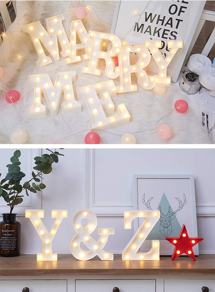 MUMUXI Marquee Light Up Letters | Large Light Up Numbers | Battery Powered and Bright with Every Letter of the Alphabet | For Wedding, Birthday, Party, Celebration, Christmas or Home Decoration (0) BST220