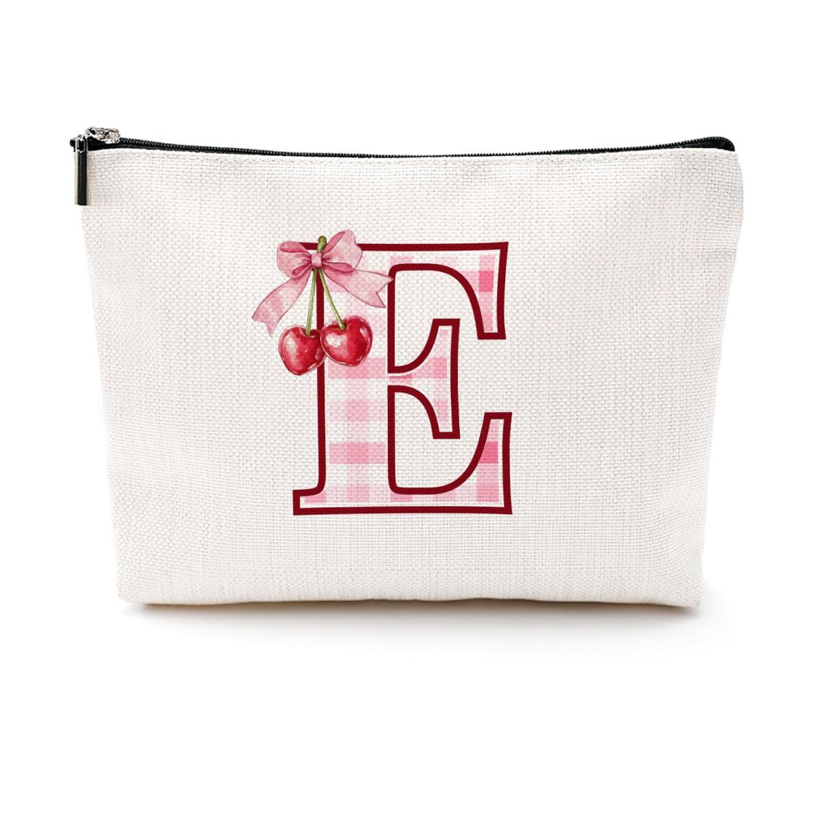 Soccer Gifts Initial Makeup Bag Soccer Girl Gifts Cosmetic Bag Letter D | Monogrammed Zipper Pouch Soccer Accessories for Girls Women Player Coaches Friend Graduation Birthday Gifts BST202