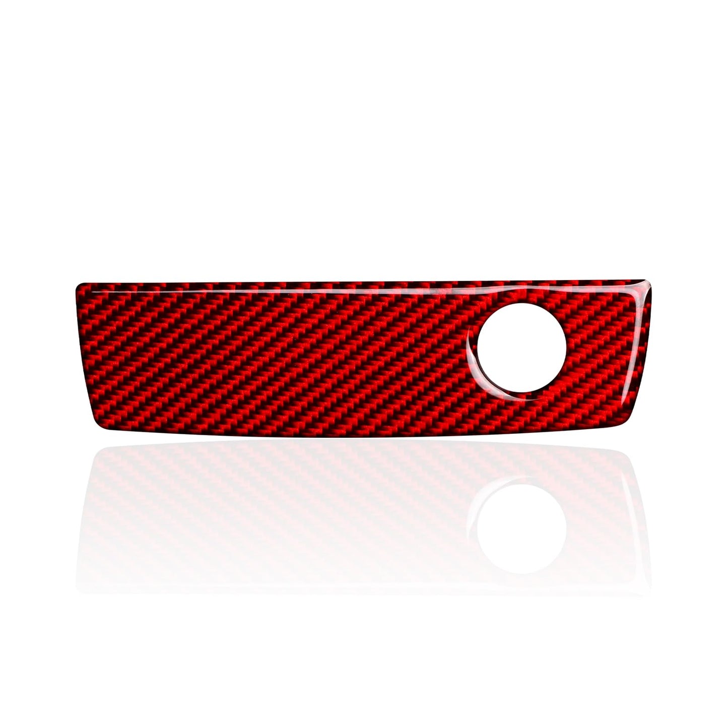 Car Gear Shift Lower Panel Sticker Carbon Fiber Decal Interior Trim Cover for Jeep Wrangler 2011 2012 2013 2014 2015 2016 2017 Accessories (Red) BST220