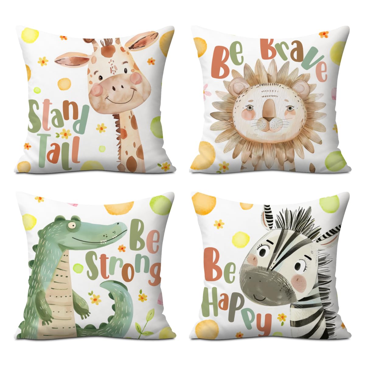 2PCs Inspirational Pillow Covers Boho Rainbow Sun Throw Pillow Covers 18x18 | Playroom Decor, Boho Sun Throw Pillow Covers, Kids Reading Nook Decor Pillowcase for Classroom Playroom Nursery BST202