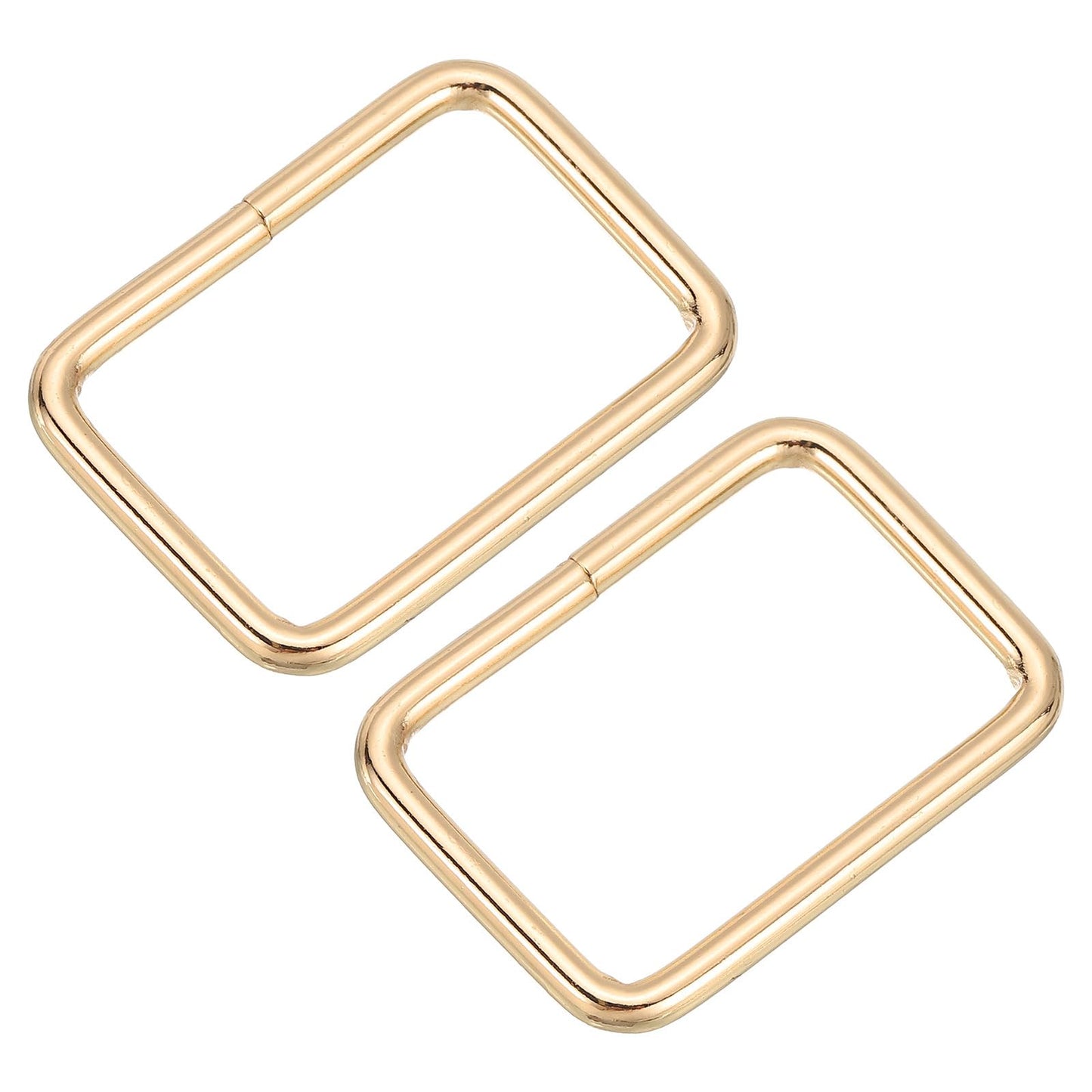 uxcell Metal Rectangle Ring, Metal Rectangular Buckle Webbing Strap Fastener for Belt DIY Accessories BST326L