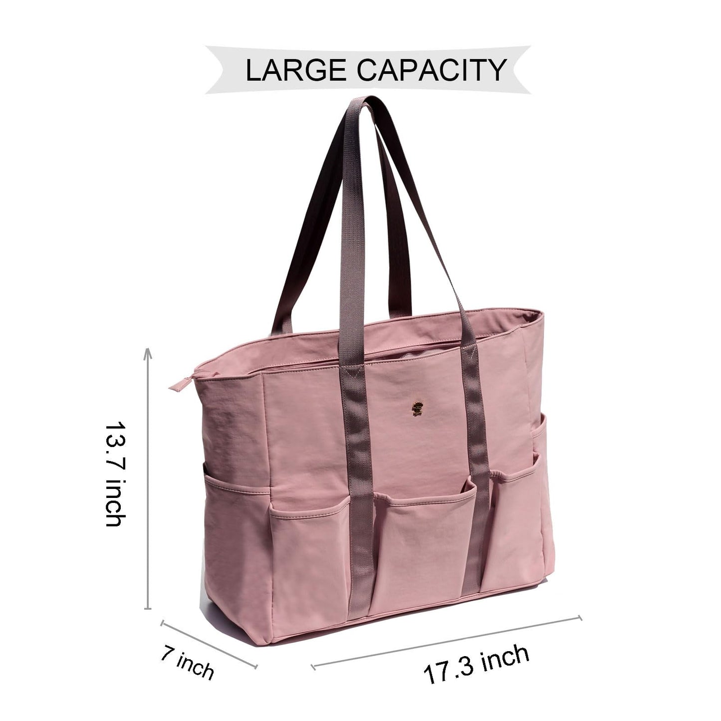 ESVAN Utility Tote Bag Weekender Duffle Bag with 13 Pockets - Perfect for Travel, Work, Gym, Beach, Teachers, and Nurses BST326H