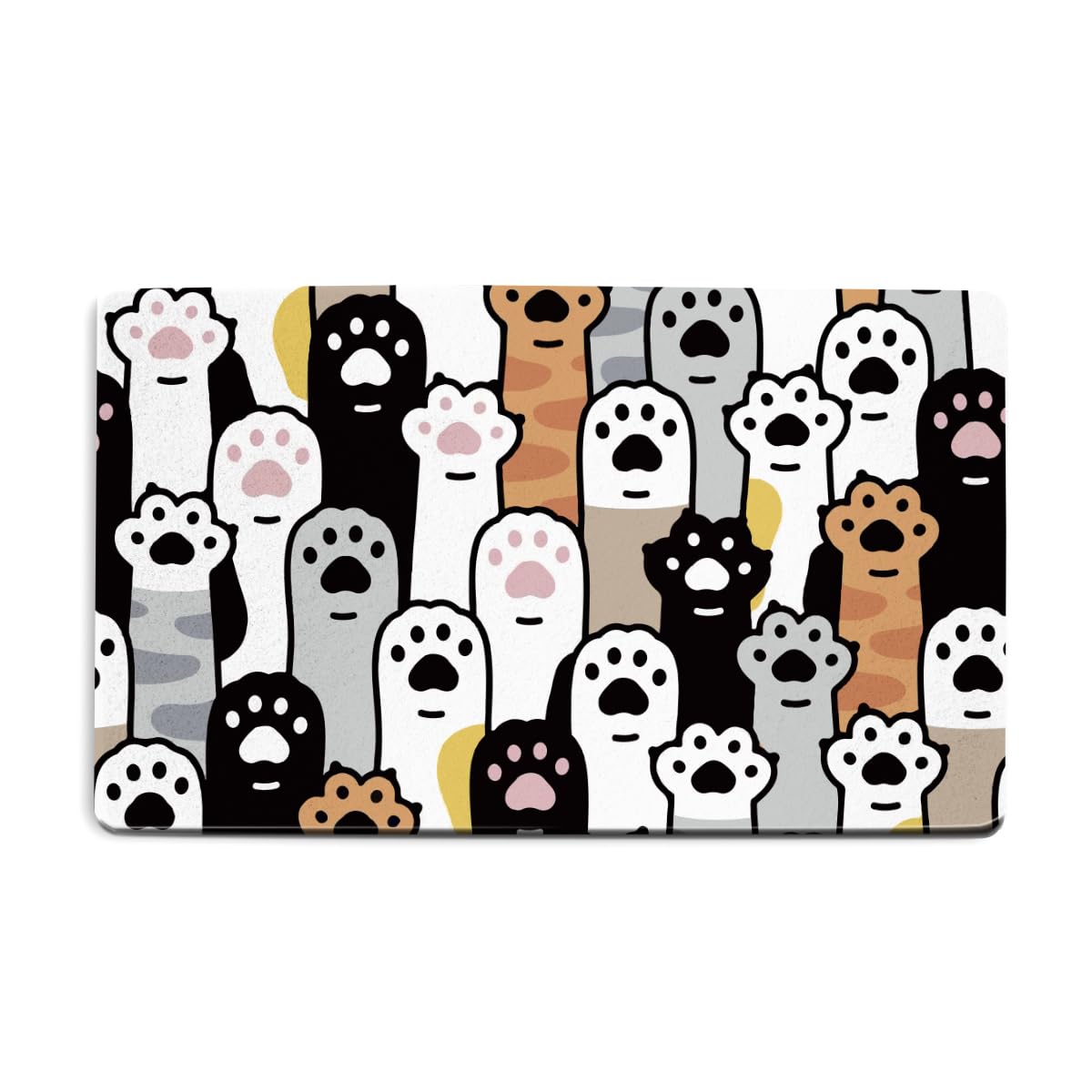 Funny Cat Door Mat 18x30 Inch, Faux Coco Coir Doormat with Non-Slip PVC Backing, Cats Printed Welcome Mat for Outdoor Indoor Entryway Porch Home Kitchen Patio, Cat Lover Gifts for Women Mom BST202