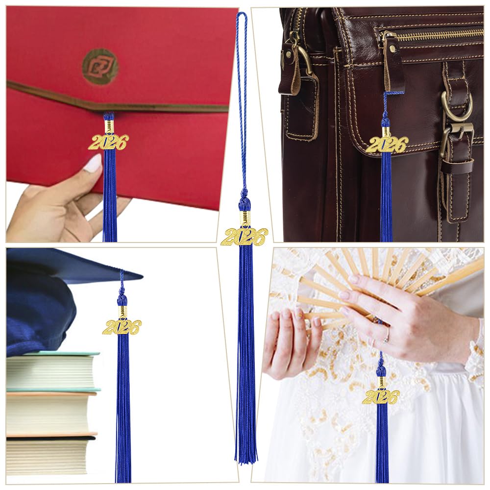 2026 Black Tassel Graduation with Charm,Graduation Cap Accessories,2026 Tassels for Caps Kindergarten Elementary School Middle School University Gifts for Students,Congrats Grad Ceremony Essentials BST220