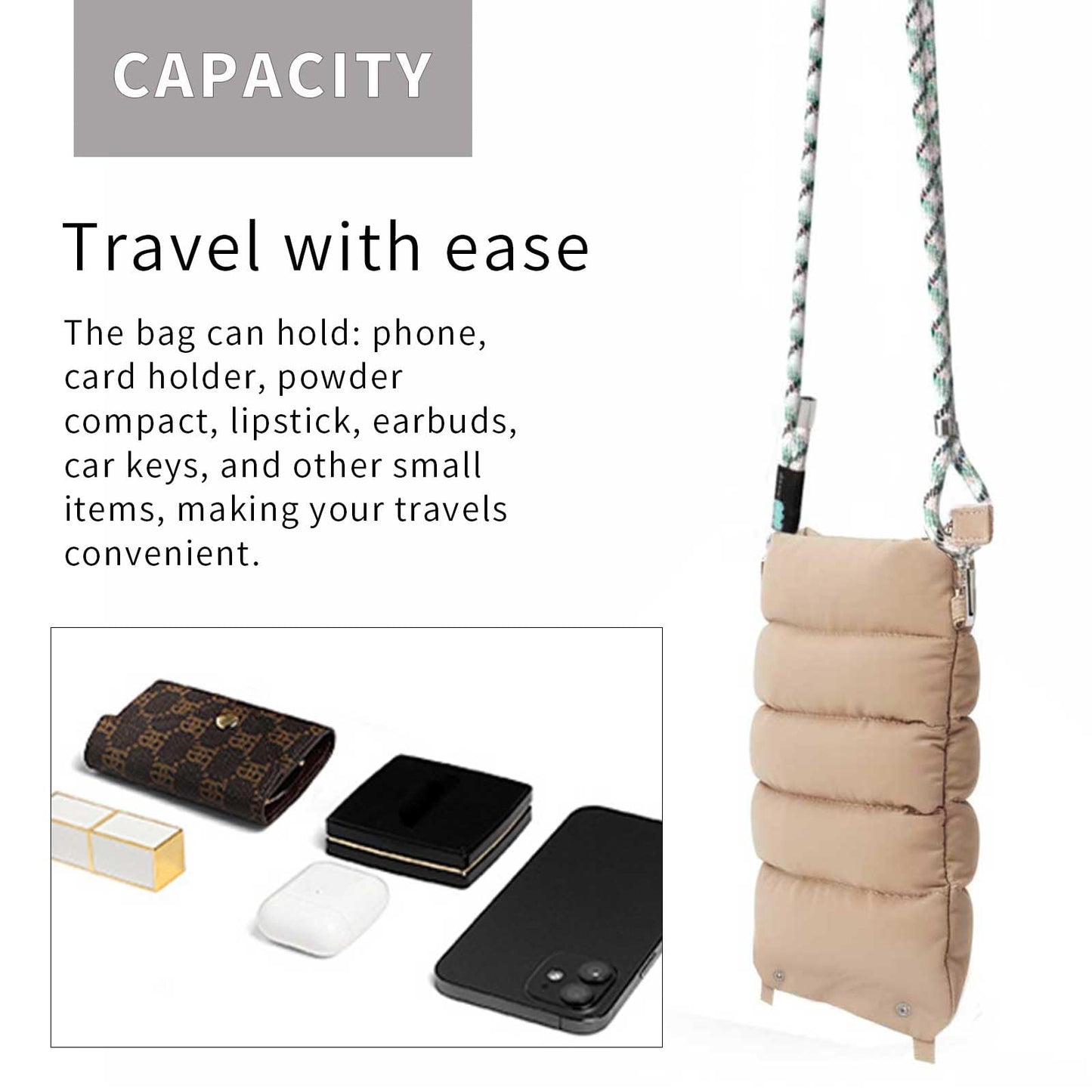 ACUARIO Crossbody Bag for Women, Tote Bag Purse for Work, Travel, Gym – Small Shoulder Bag, Stylish Women’s Tote Handbag BST202