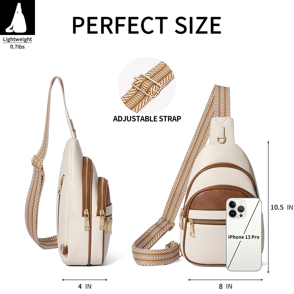 CORALDAISY Crossbody Bags for Women Fanny Pack Sling Bag Crossbody Purse Travel Purses for Women BST220