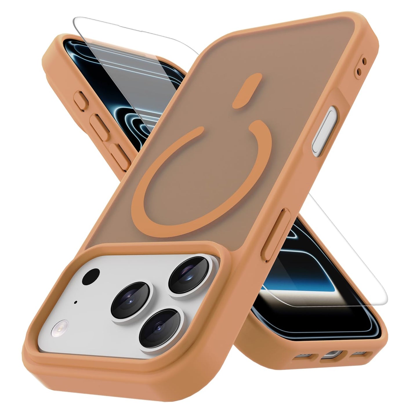 PinLiSheng for iPhone 17 Pro Max Case， Compatible with MagSafe, Shockproof Military-Grade Protection, Scratch-Resistant Back, Anti-Yellowing，Magnetic Phone Case for iPhone 17 Pro Max, Clear WN420