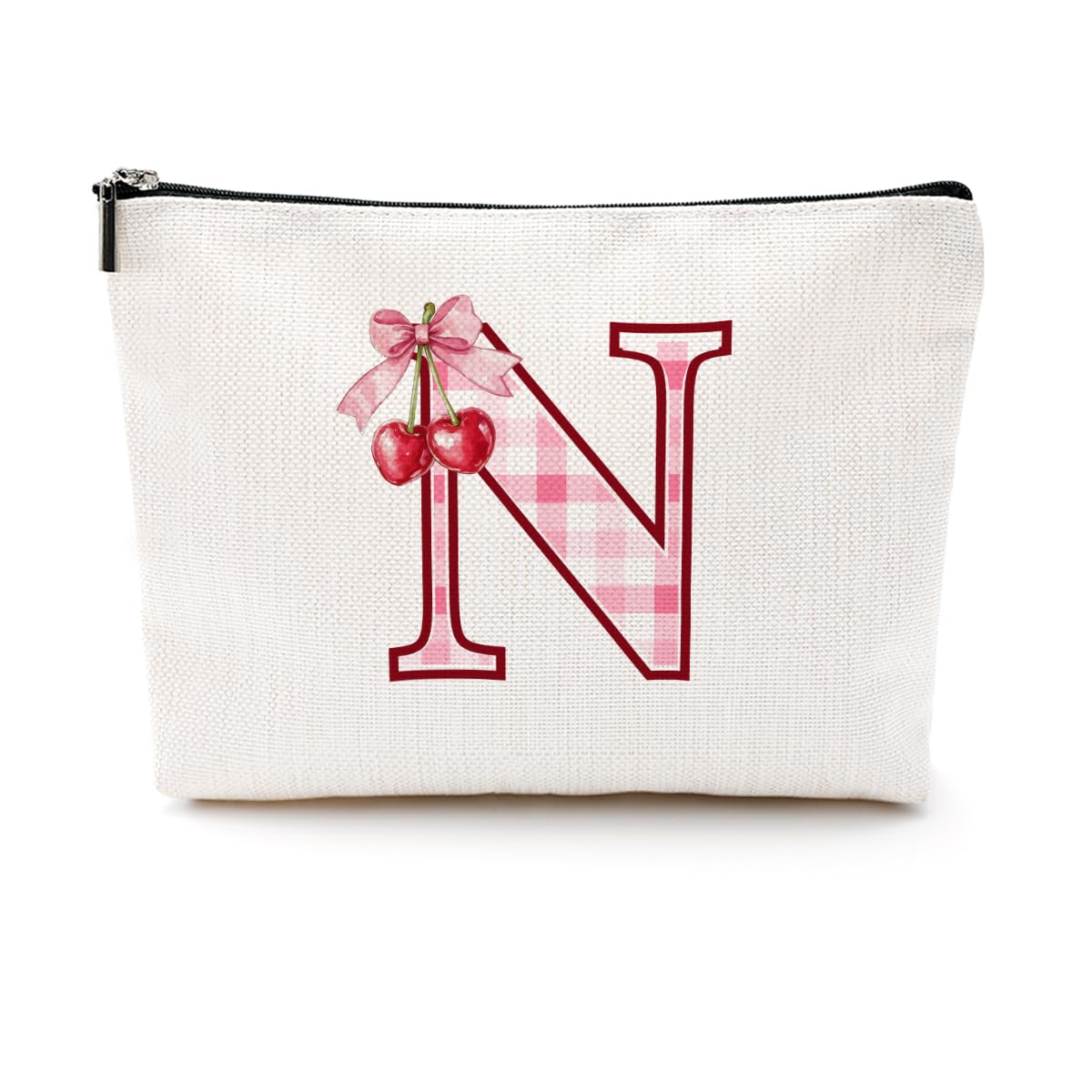 Soccer Gifts Initial Makeup Bag Soccer Girl Gifts Cosmetic Bag Letter D | Monogrammed Zipper Pouch Soccer Accessories for Girls Women Player Coaches Friend Graduation Birthday Gifts BST202