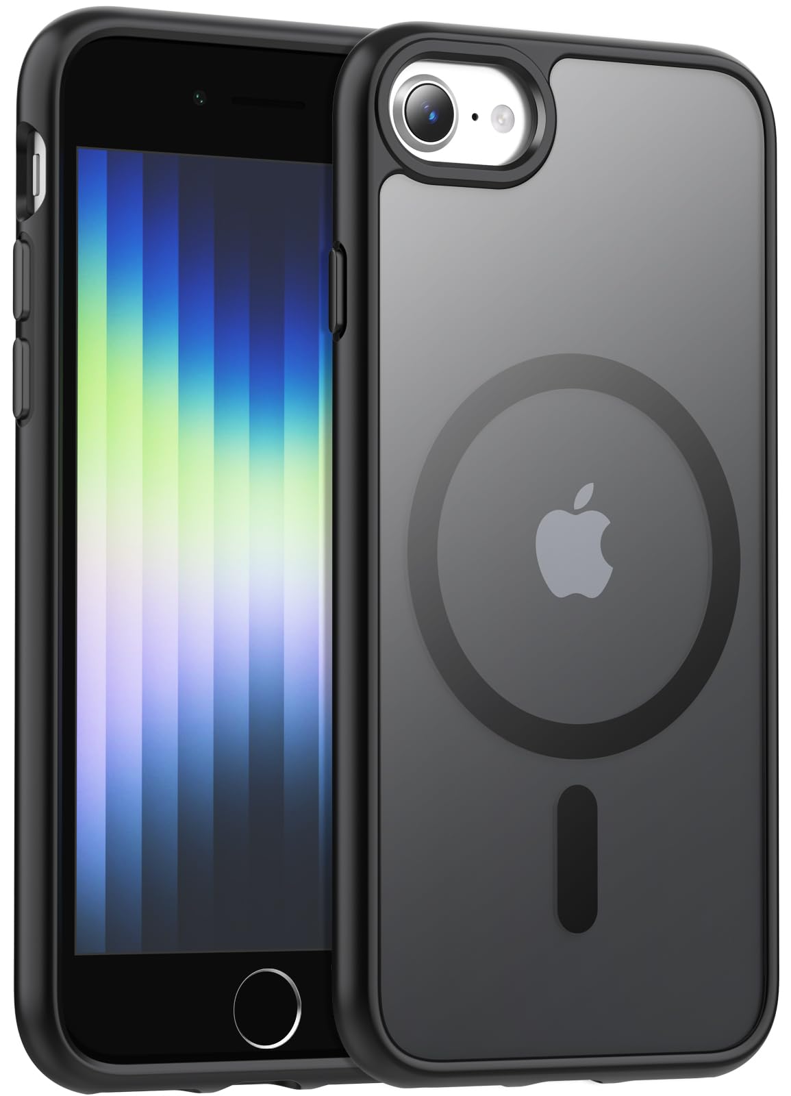 for iPhone 17 Pro Max Case Clear with Screen Protector, Compatible with Magsafe, Anti-Yellowing, Military-Grade Protection, Shockproof Slim Magnetic Phone Case Cover, Black WN420