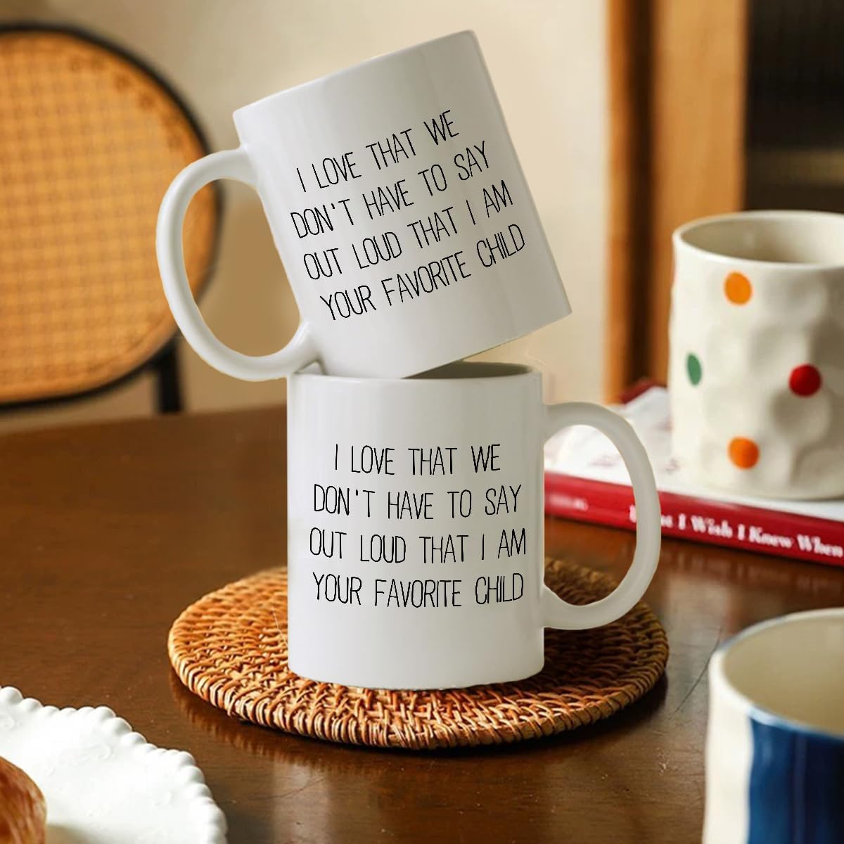 Ceramic Coffee Mug Tea Cup with Handle 11 OZ Big Mommy Women Best Busy Stepmom Funny Unique Birthday Mom Mother Day Personalized Custom Gifts Christmas Who Want Nothing White Elephant Regalos Xmas WN420