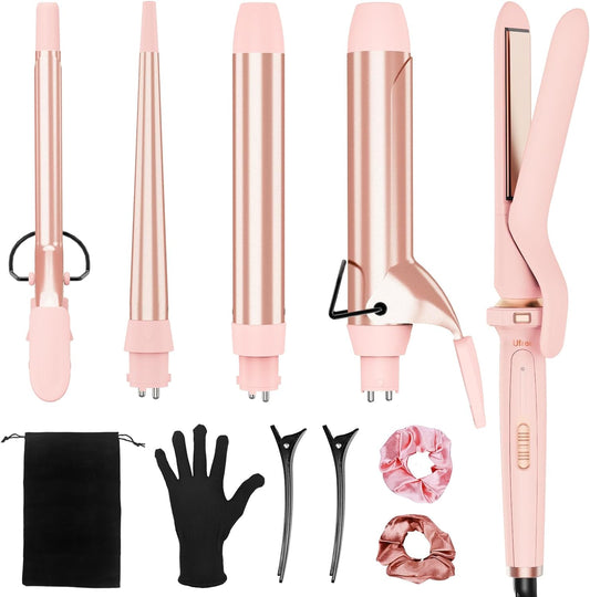 Ufree Proffessional 5 in 1 Hair Curler with Ceramic Barrels (0.35"-1.25") 77