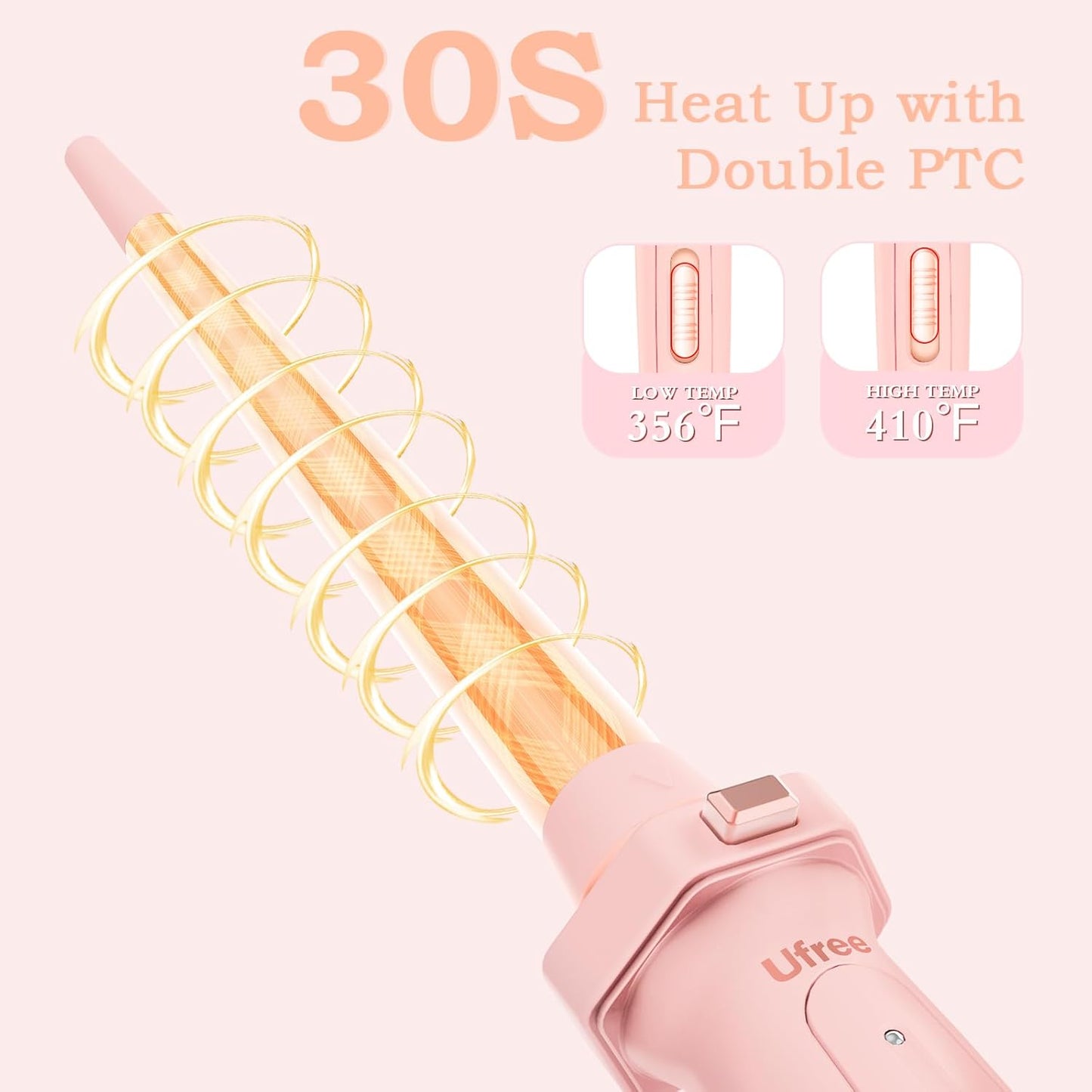 Ufree Proffessional 5 in 1 Hair Curler with Ceramic Barrels (0.35"-1.25") 77