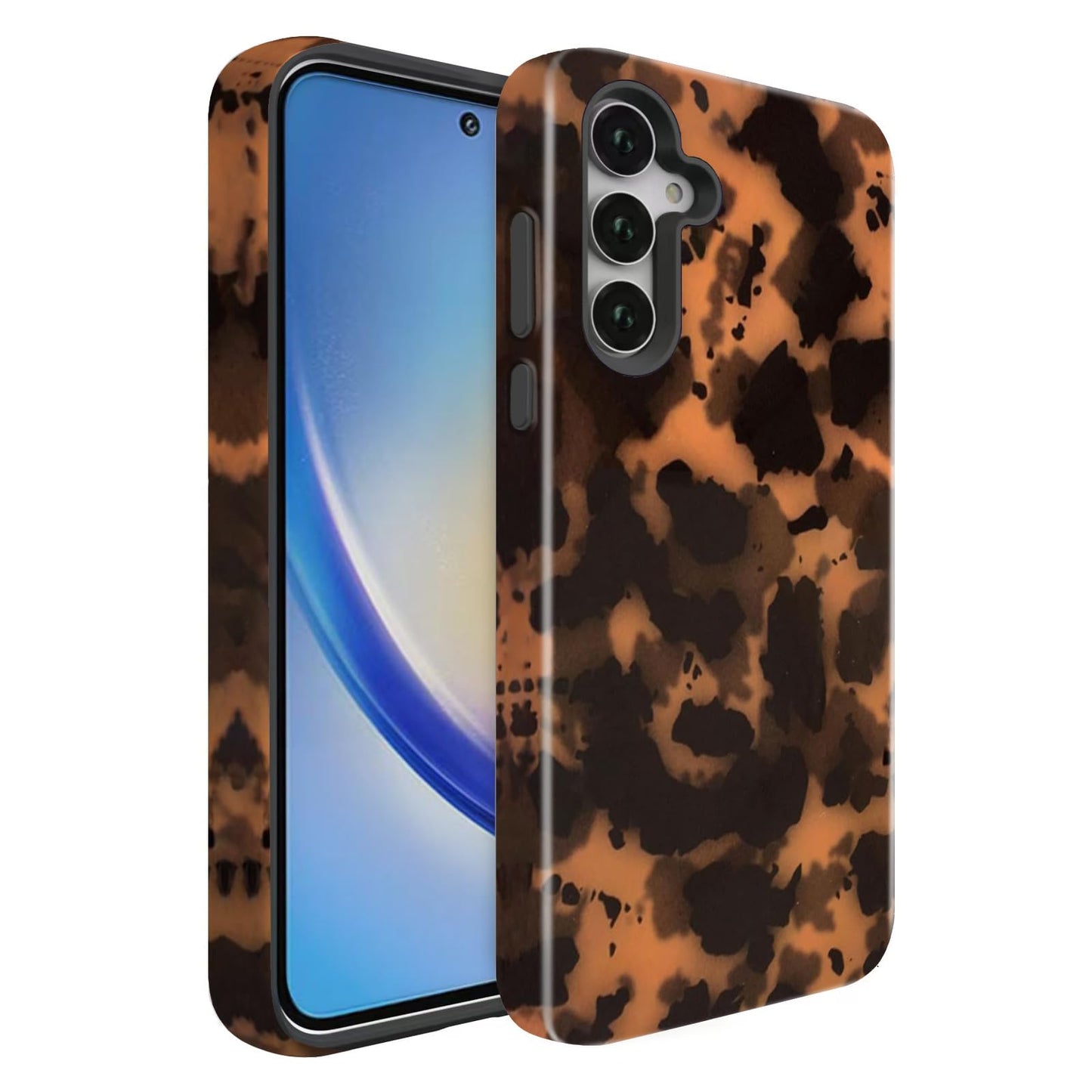 Compatible for Samsung Galaxy A15 5G Case, Dual Layer Heavy Duty 2 in 1 Shockproof Protective Phone Case,Burnt Wood American Flag WN420