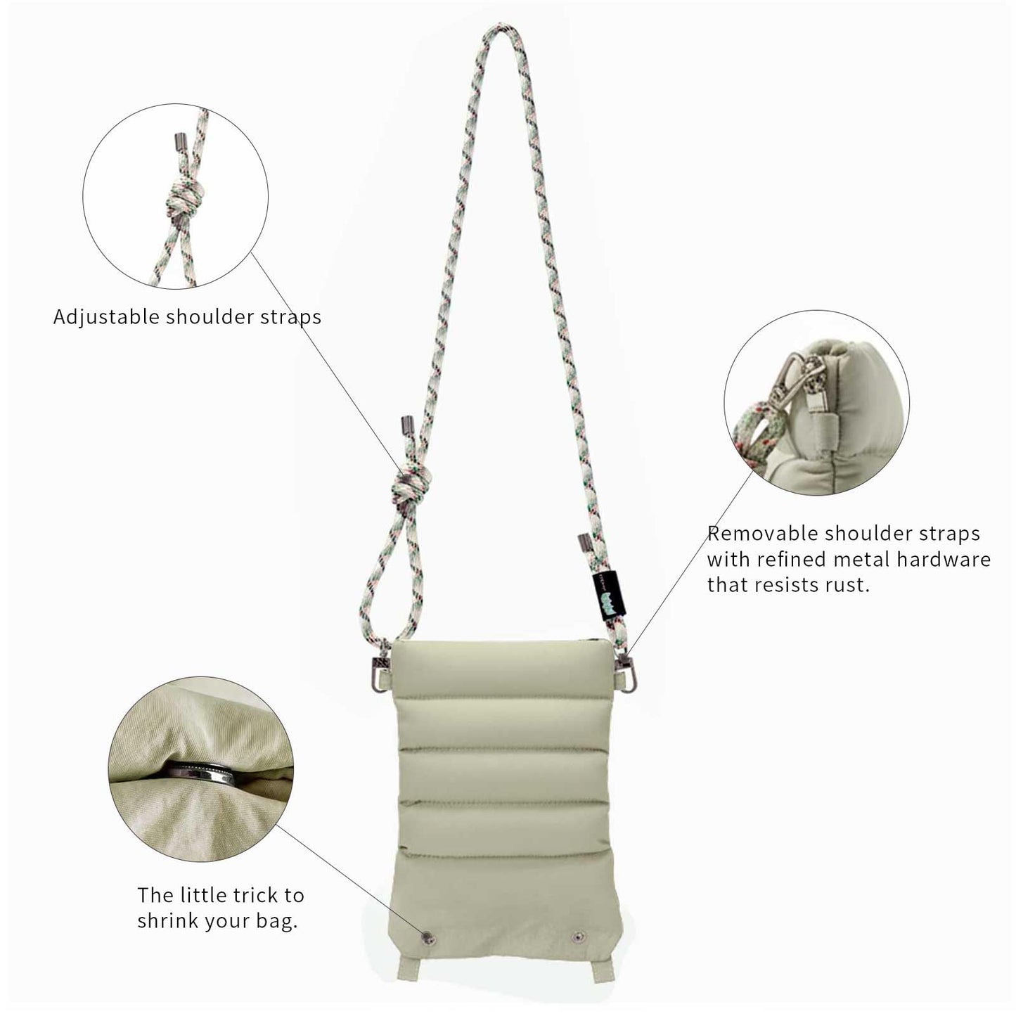 ACUARIO Crossbody Bag for Women, Tote Bag Purse for Work, Travel, Gym – Small Shoulder Bag, Stylish Women’s Tote Handbag BST202