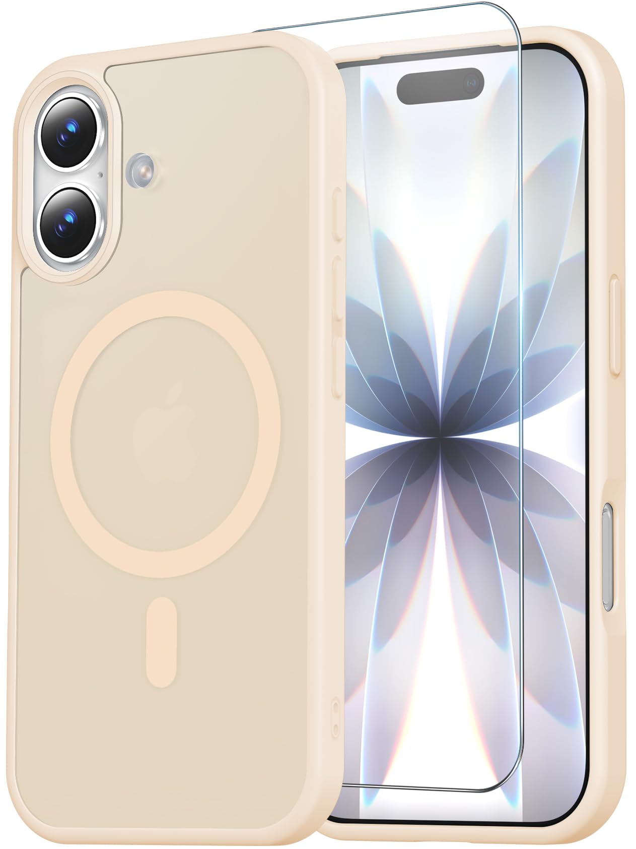 for iPhone 17 Pro Max Case Clear with Screen Protector, Compatible with Magsafe, Anti-Yellowing, Military-Grade Protection, Shockproof Slim Magnetic Phone Case Cover, Black WN420