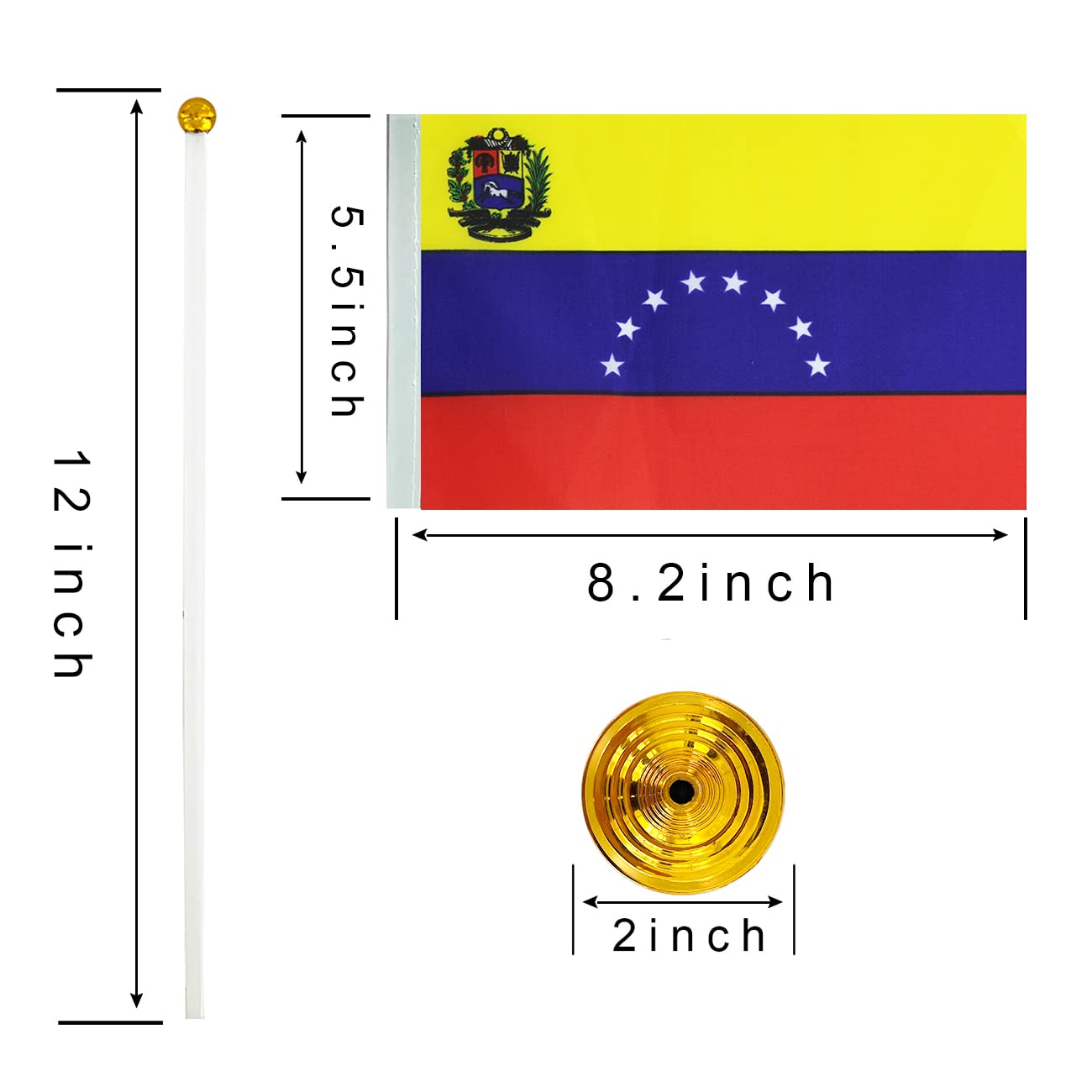 WXTWK 12 Pack Korea Flag Korean Desk Flag Small Mini Korean Table Flags With Stand Base,Home Office Festival Events Celebration Decorations BST202