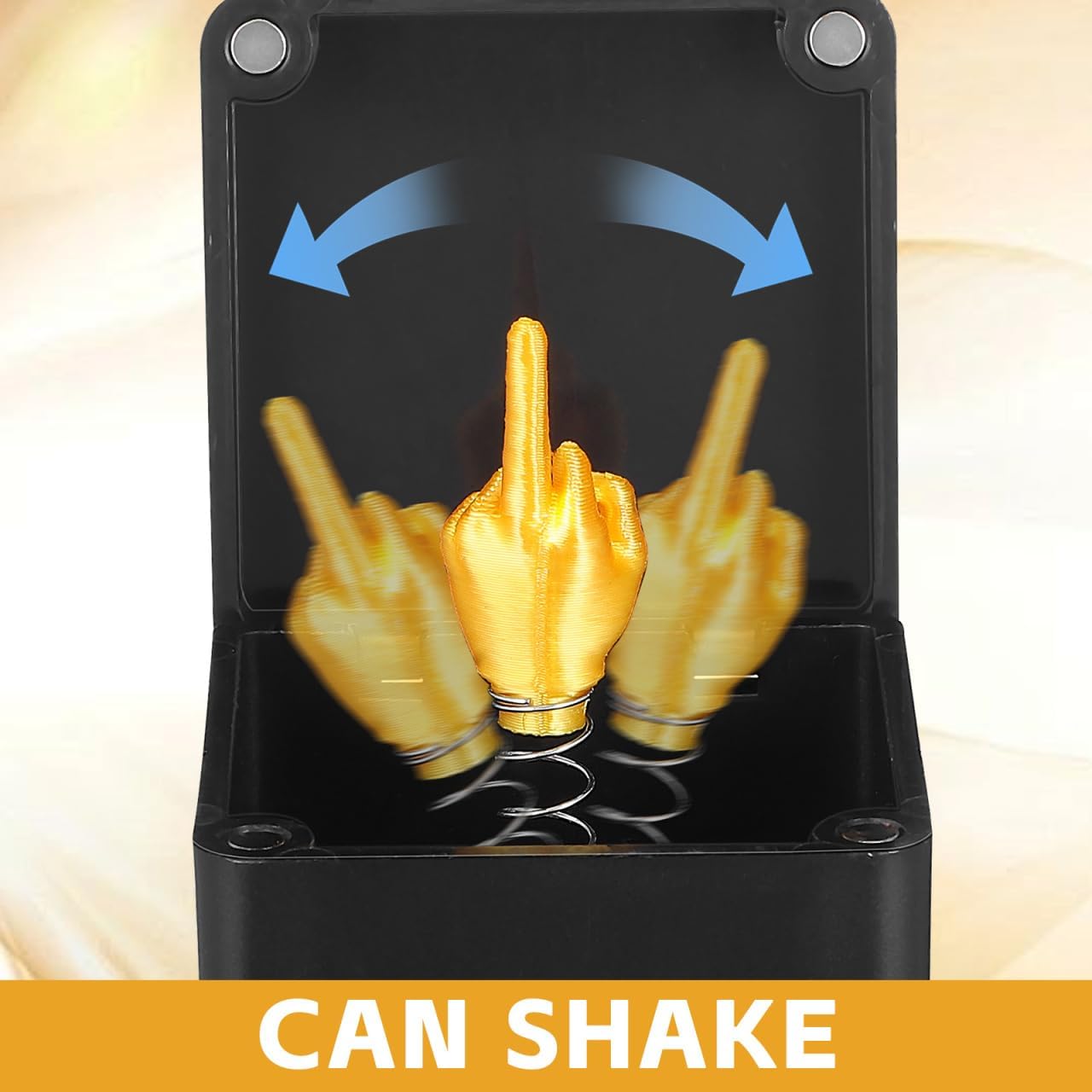 ARTIBETTER Finger Surprise Gift Box Plastic Prank Gift for Adults Funny Novelty Gag Box for Friends Black BST202