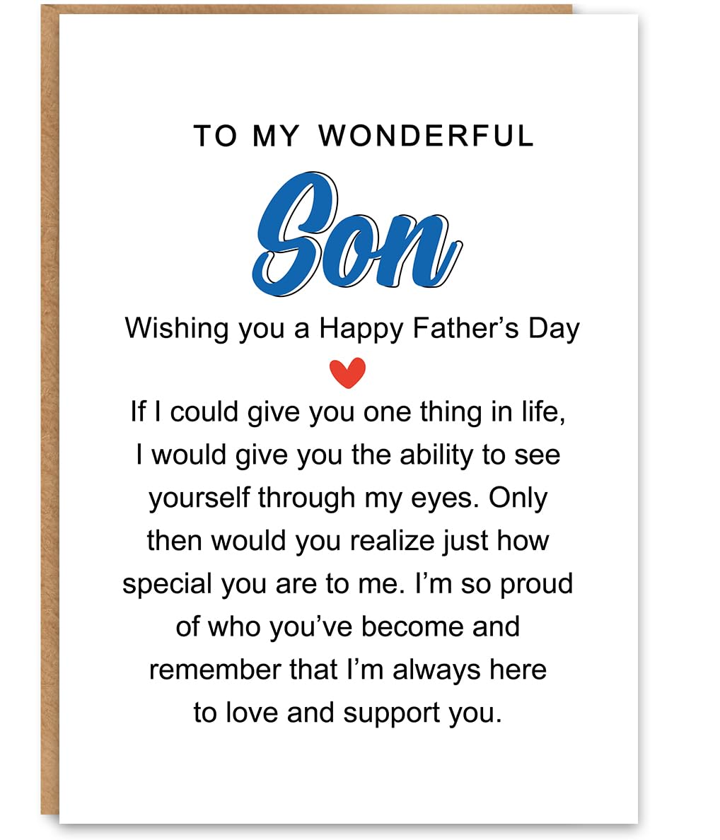 Funny Fathers Day Card for Dad, Fathers Day Gift for Dad, with Kraft Envelope and Gold Seal Sticker BST220