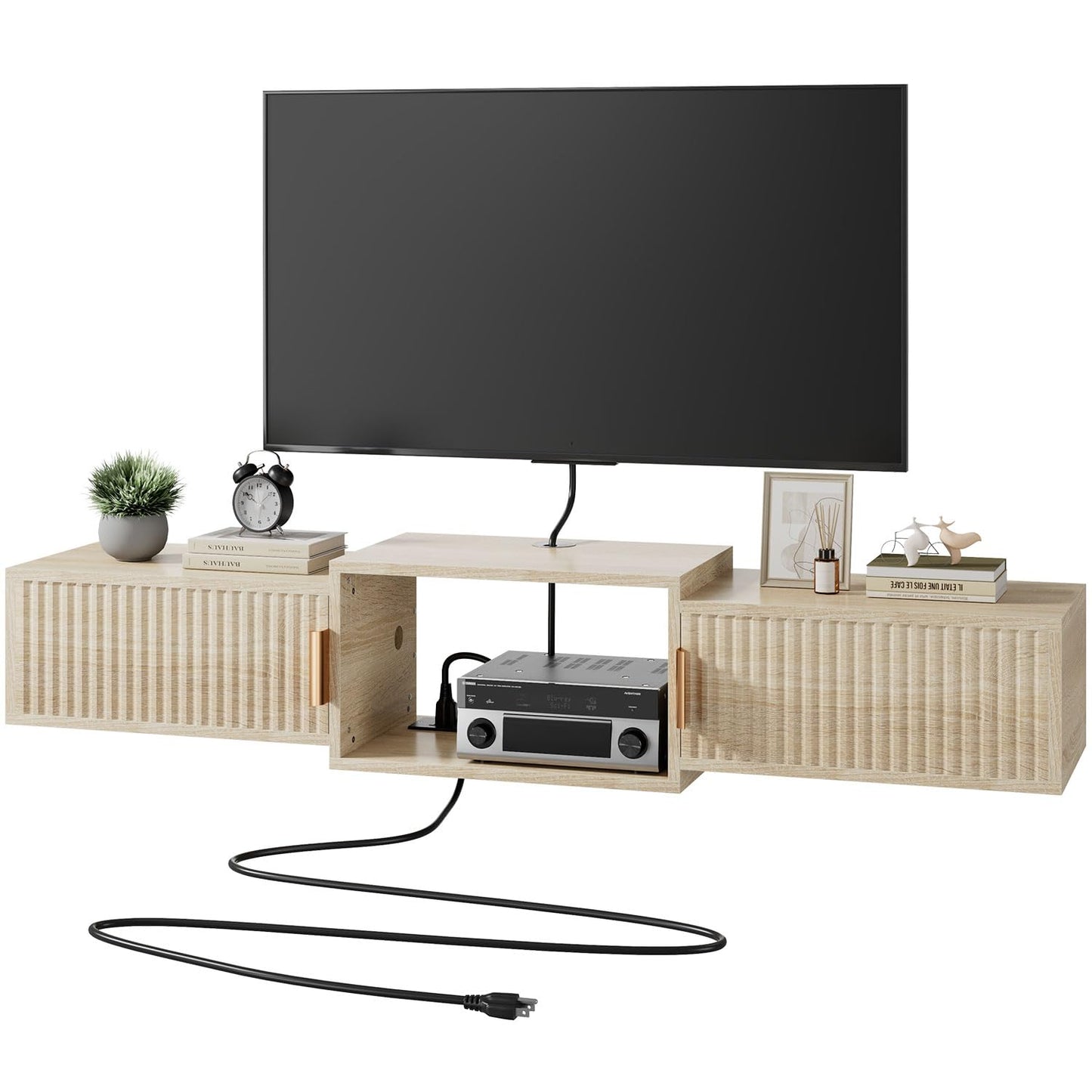 IBUYKE Mid Century Modern Floating TV Stand N30