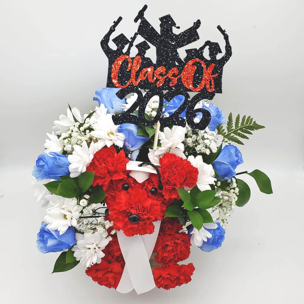 2026 Graduation Cake Topper Gold Glitter Class of 2026 Cake Topper Congrats Grad Party Cake Decor for Senior High School 2026 Graduation Party Cake Supplies Decorations BST202