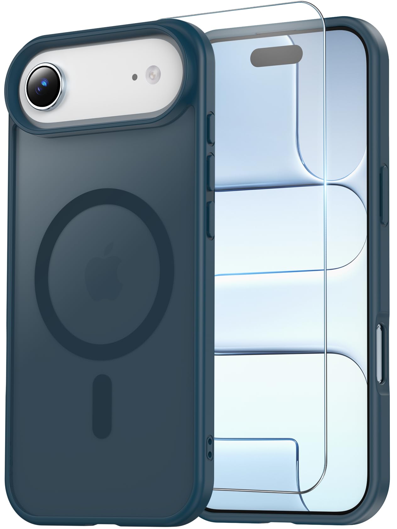 for iPhone 17 Pro Max Case Clear with Screen Protector, Compatible with Magsafe, Anti-Yellowing, Military-Grade Protection, Shockproof Slim Magnetic Phone Case Cover, Black WN420