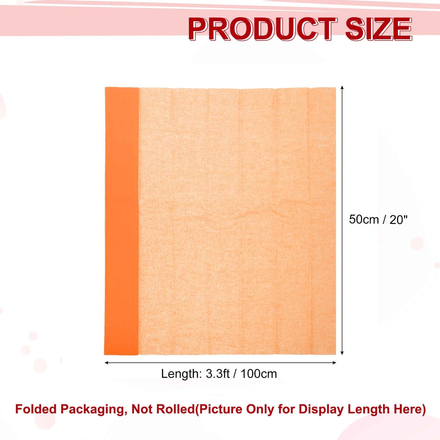 MECCANIXITY Crepe Paper Roll 7.5ft Long 20 Inch Wide for Wedding Ceremony Various Large Festivals Decoration, Light Champagne BST326L