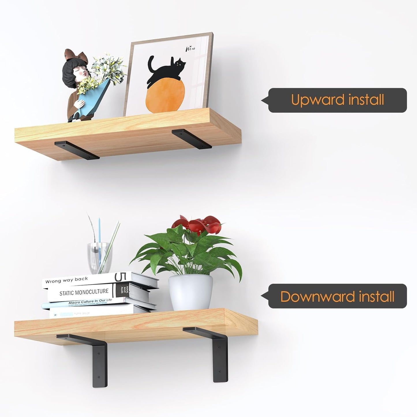 Heavy Duty Shelf Brackets with Mounting Hardware 99