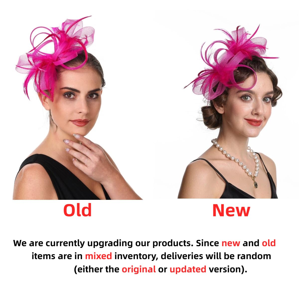 SAFERIN Fascinators Hat Flower Mesh Ribbons Feathers on a Headband and a Clip Tea Party Headwear for Girls and Women WN420
