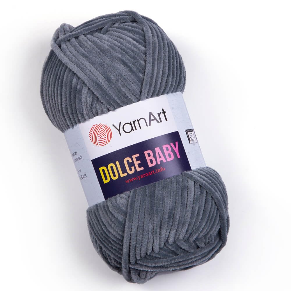 Yarnart Dolce Baby Yarn Soft Chenille Velvet Medium Blanket Amigurumi Yarn 50 Gram (1.76 oz) 93 Yards (850) BST220