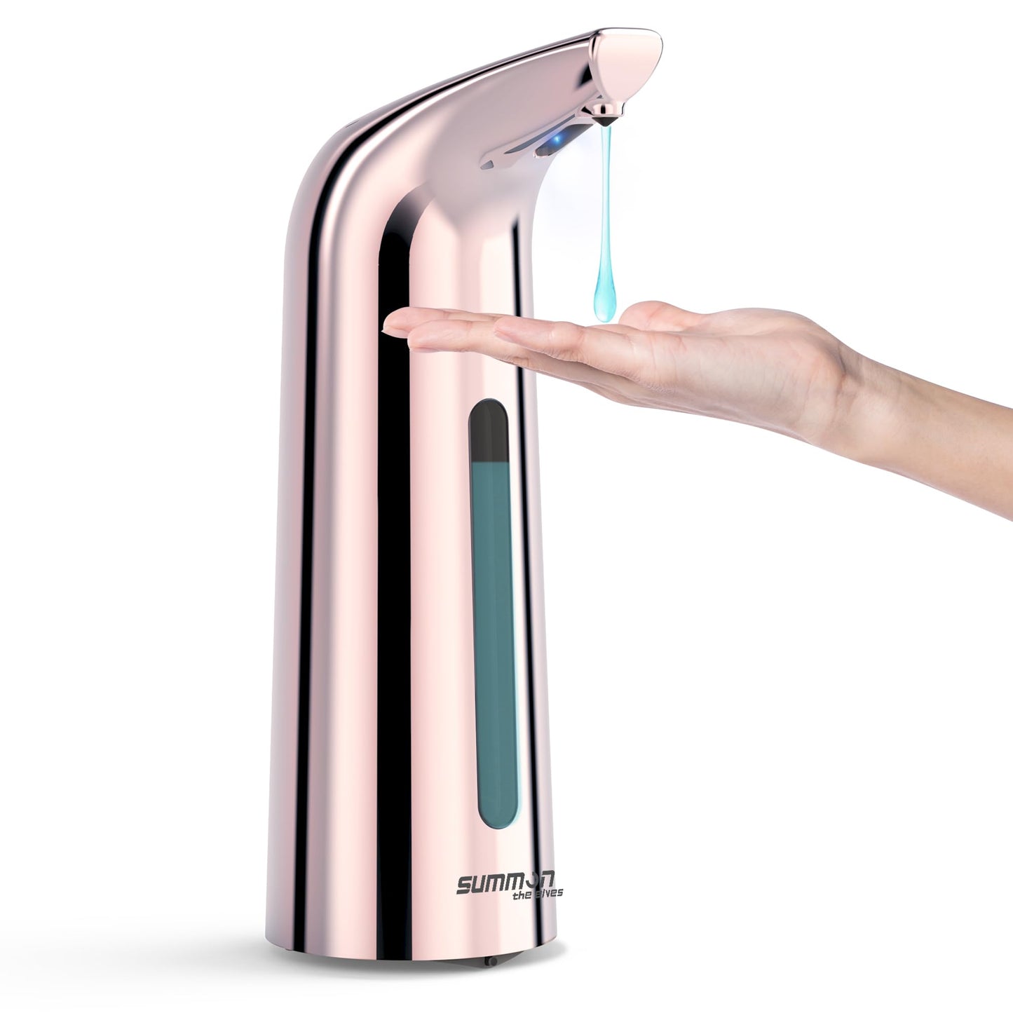 Automatic Soap Dispenser Touchless,400ML Hand & Dish Countertop Electric Liquid Dispenser with Sensor,Modern 4 Gear Adjustable Black Waterproof Battery Operated Kitchen Auto Soap Pump WN420