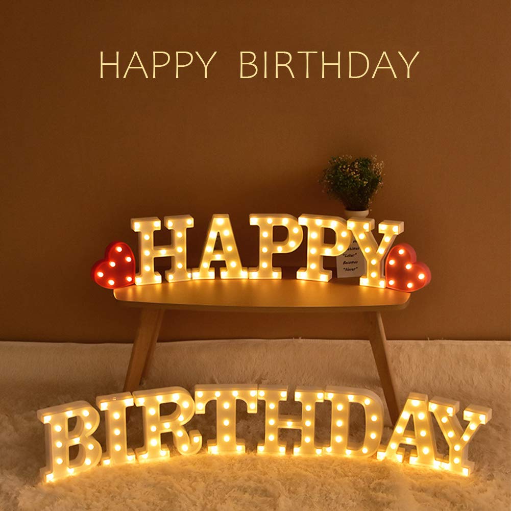 MUMUXI Marquee Light Up Letters | Large Light Up Numbers | Battery Powered and Bright with Every Letter of the Alphabet | For Wedding, Birthday, Party, Celebration, Christmas or Home Decoration (0) BST220