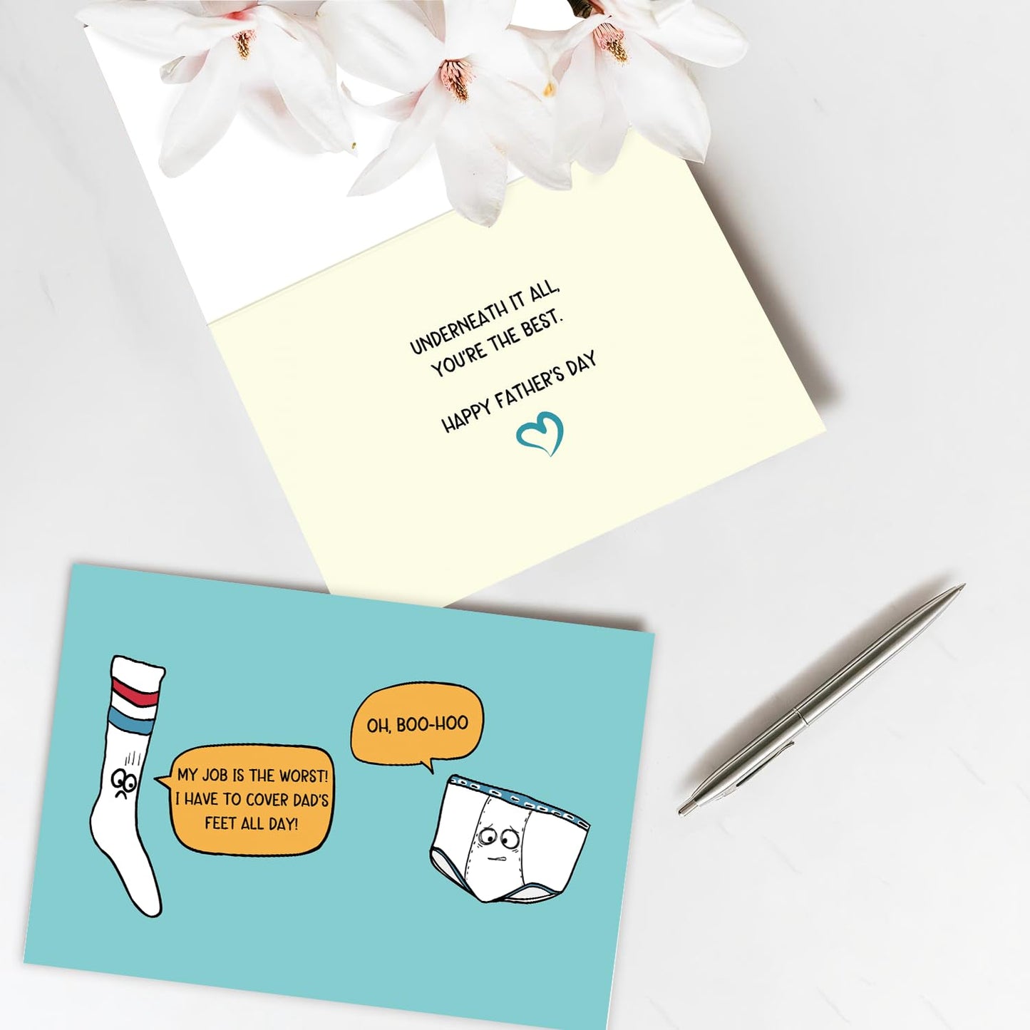 Funny Fathers Day Card for Dad Daddy Bonus Dad, Cute Cards for Fathers Day, Father's Day Cards from Son Daughter, Father's Day Cards Gift For Men Him BST202