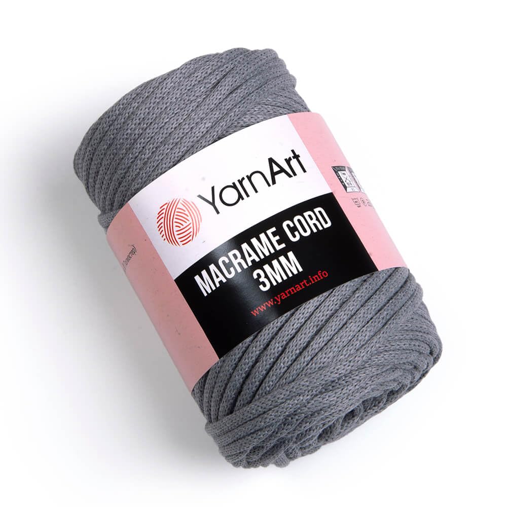 YarnArt Macrame Cord 3mm - Macrame Rope for Crafting, Knotting, Wall Hangings, and Home Decor - 60% Cotton 40% Viscose & Polyester, Soft and Durable (759-FOREST Green) BST220