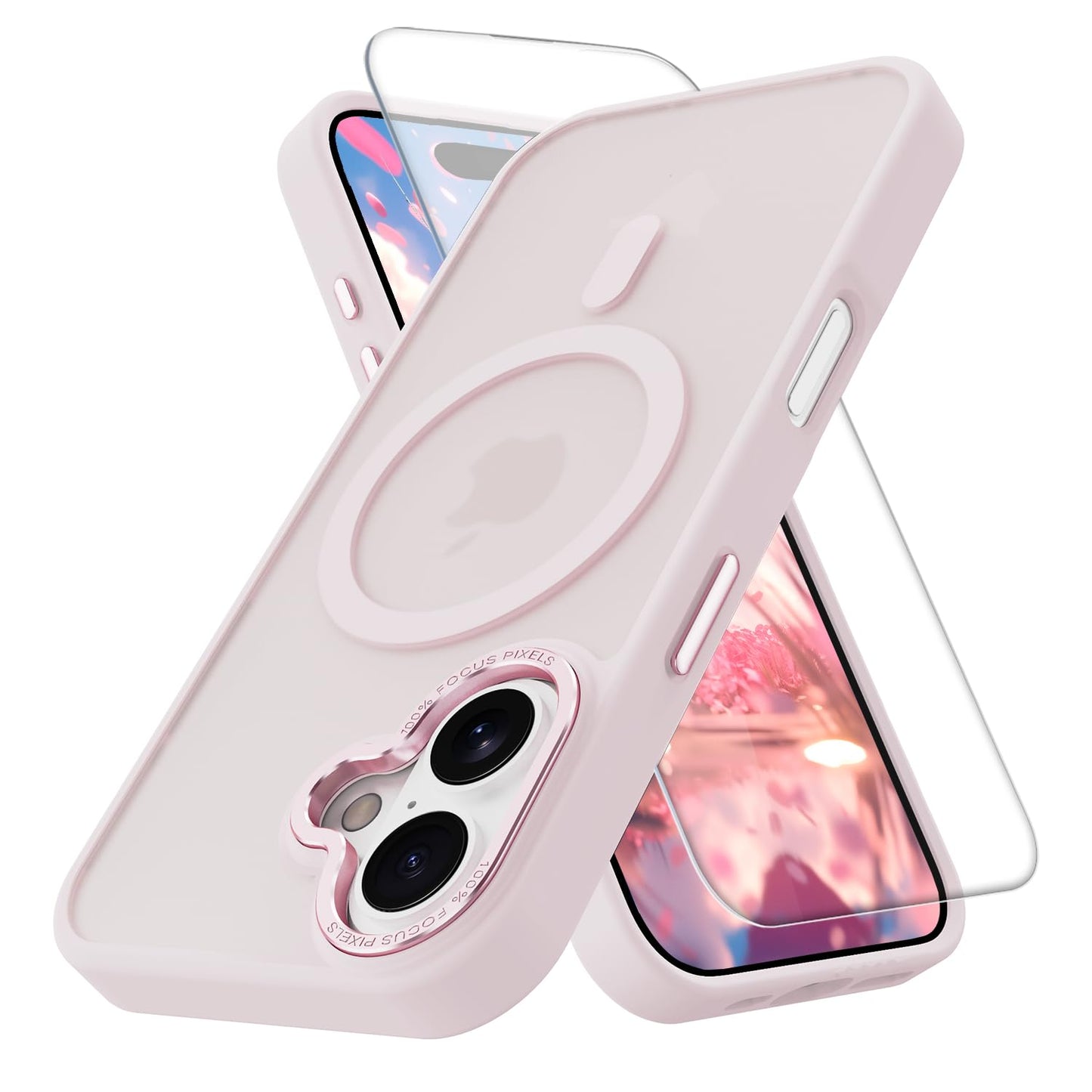 PinLiSheng for iPhone 17 Pro Max Case， Compatible with MagSafe, Shockproof Military-Grade Protection, Scratch-Resistant Back, Anti-Yellowing，Magnetic Phone Case for iPhone 17 Pro Max, Clear WN420