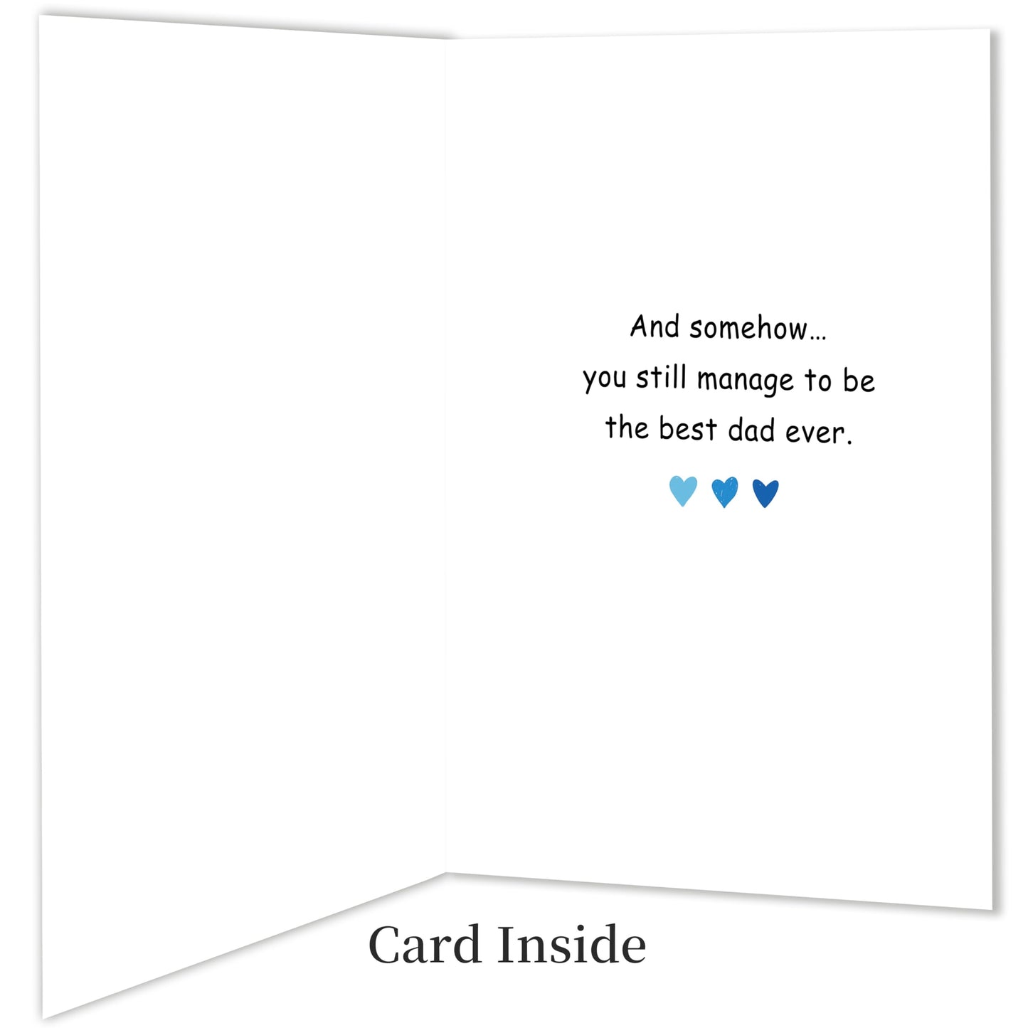Fathers Day Card,Fathers Day Cards Gifts Decorations for Dad from Daughter Son,Happy Father's Day Cards Gifts Ideas with Envelope,Funny Sweet Dad Card BST220