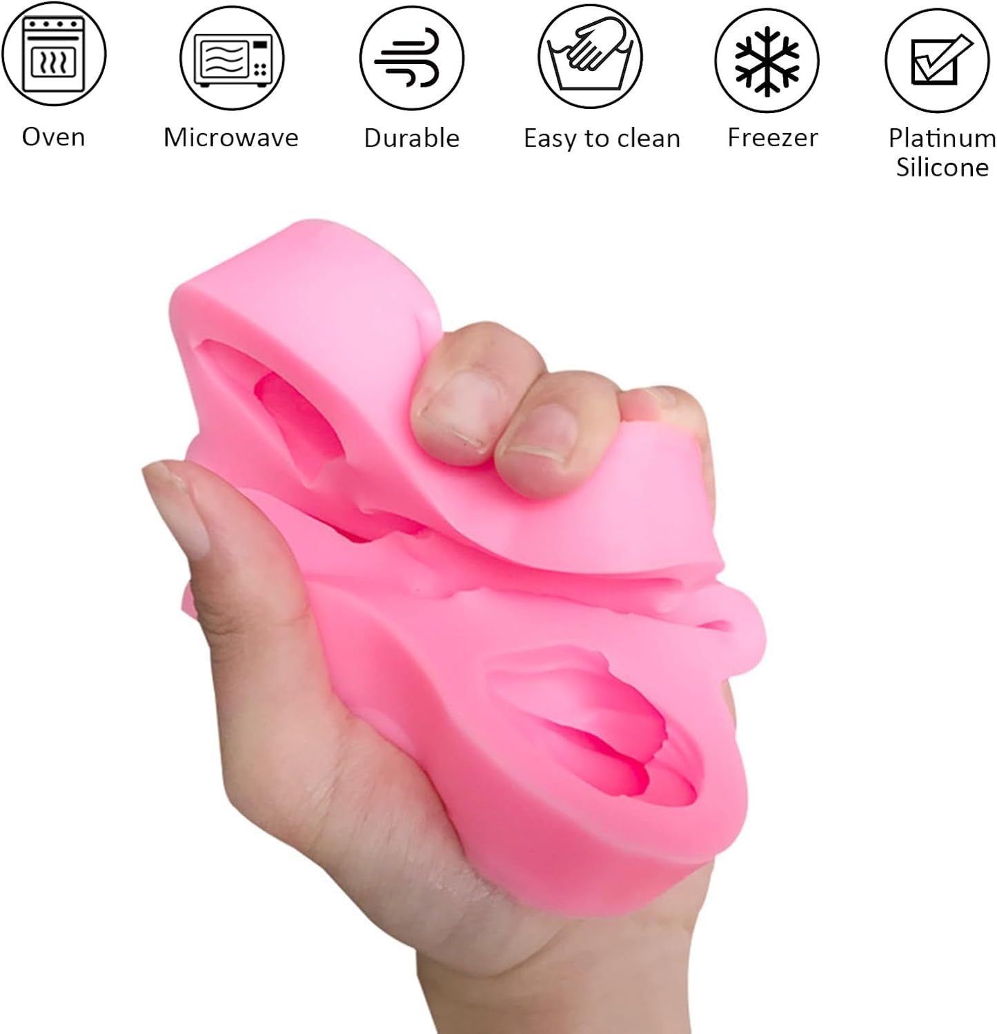 5-piece flower and leaf-shaped silicone molds for cake decoration, chocolate making, polymer clay, resin casting and DIY crafts making BST326L