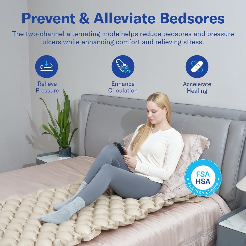 Alcedo Alternating Air Pressure Mattress Pad 30