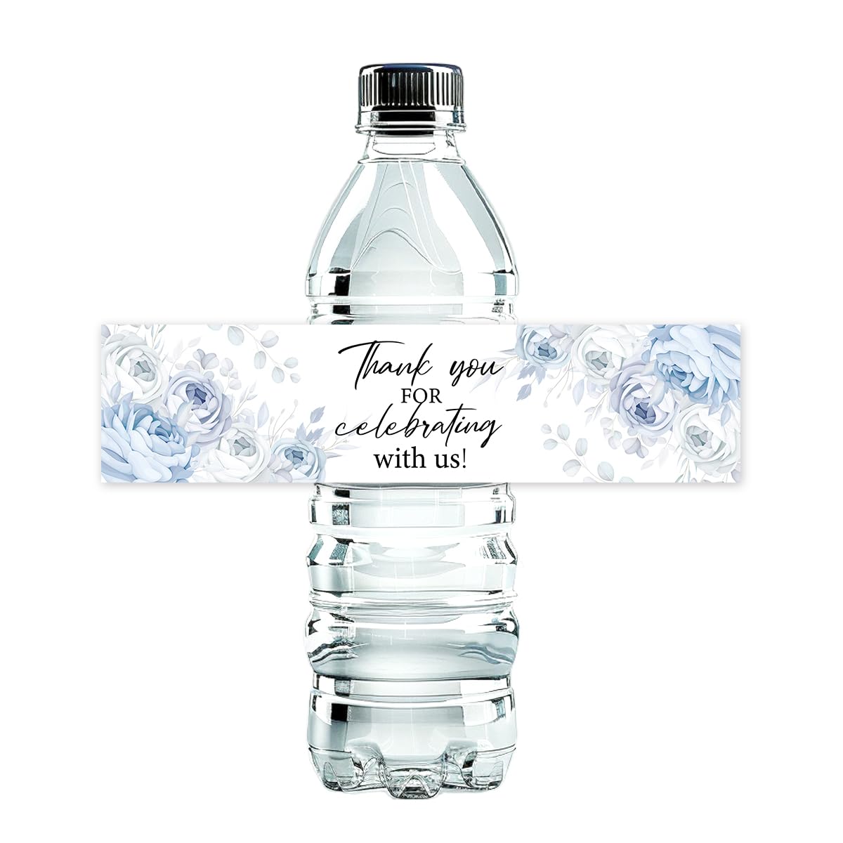 100 Pcs Wedding Water Bottle Labels Floral Wedding Bottle Stickers | Water Bottle Labels Sticker for Wedding Bridal Shower Prom Graduation Party Table Decoration Supplie BST326H