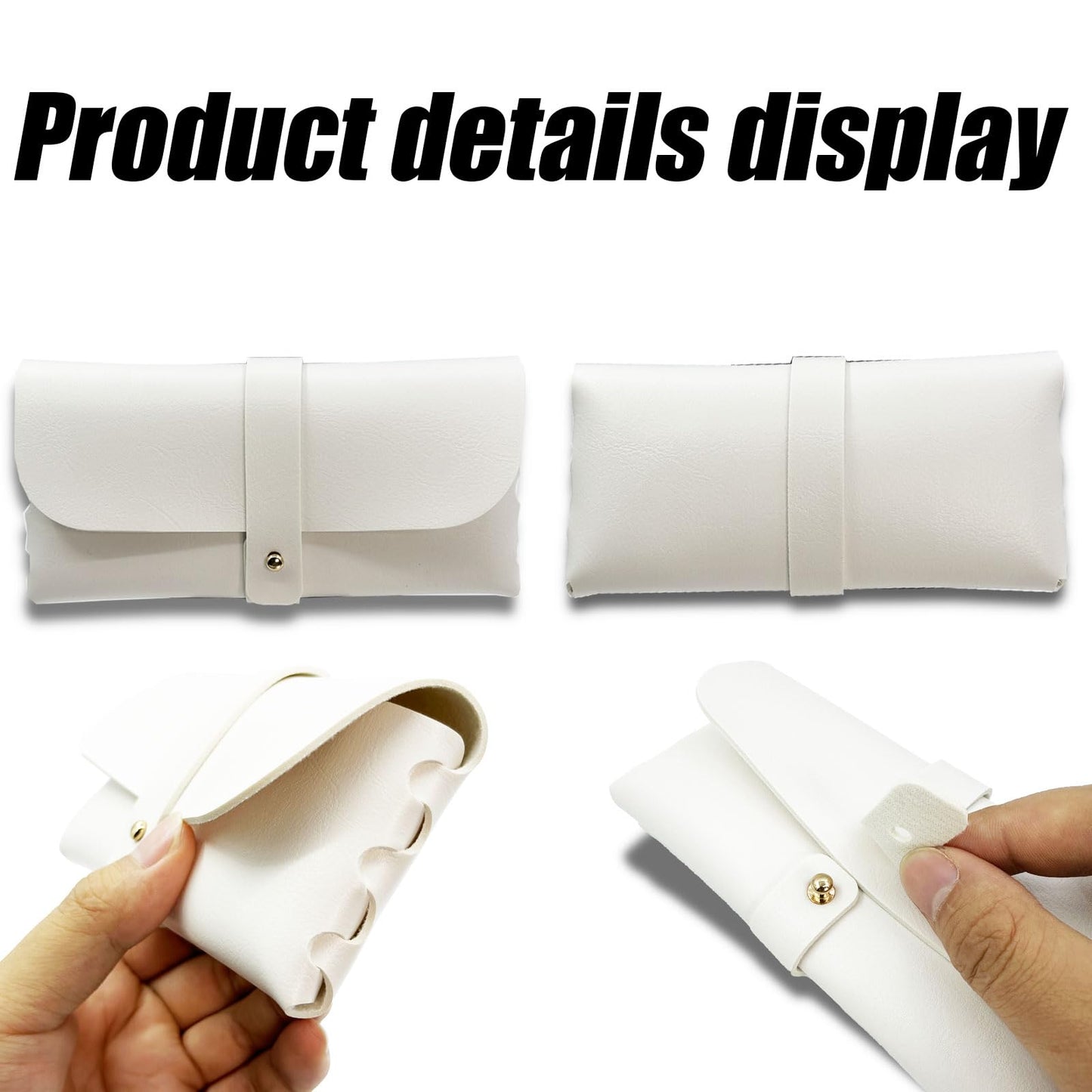 Glasses storage bag Travel sunglasses myopia glasses storage bag Fashion leather storage bag WN420